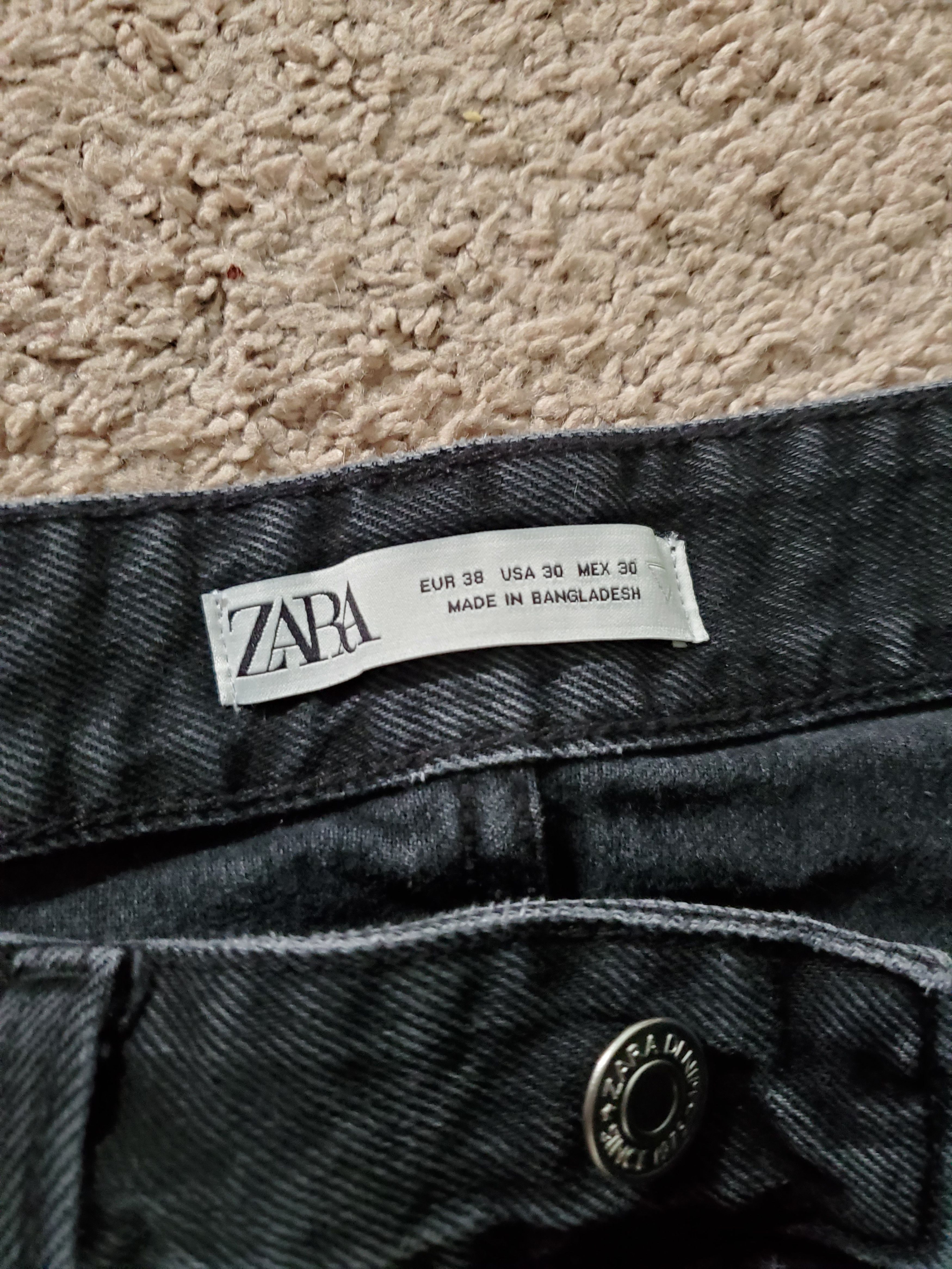 Zara Zara straight fit black jeans Size US 30 / EU 46 - 4 Thumbnail