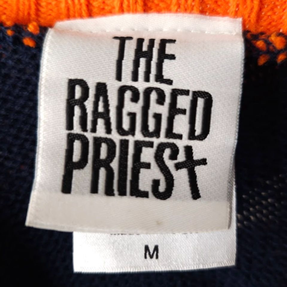 The Ragged Priest VINTAGE Ragged Priest Sweater Womens Size Medium Blue Orange Dream Striped OVERSIZED UK Size M / US 6-8 / IT 42-44 - 5 Thumbnail