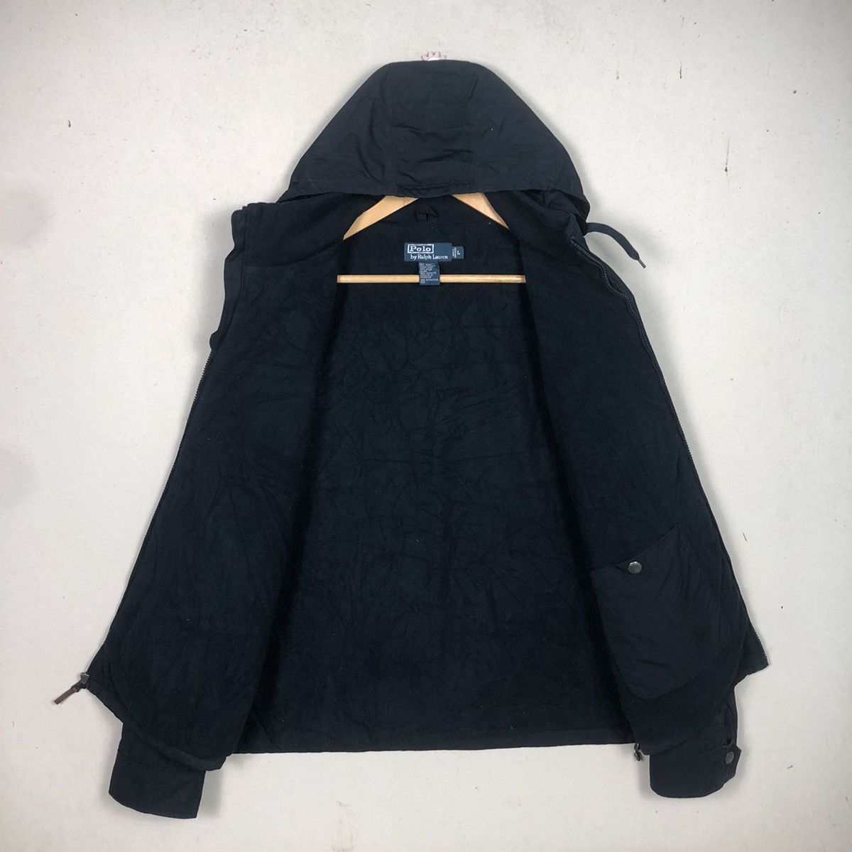 Polo Ralph Lauren Polo Ralph Lauren Nylon Hoodie Jacket Size US L / EU 52-54 / 3 - 3 Thumbnail