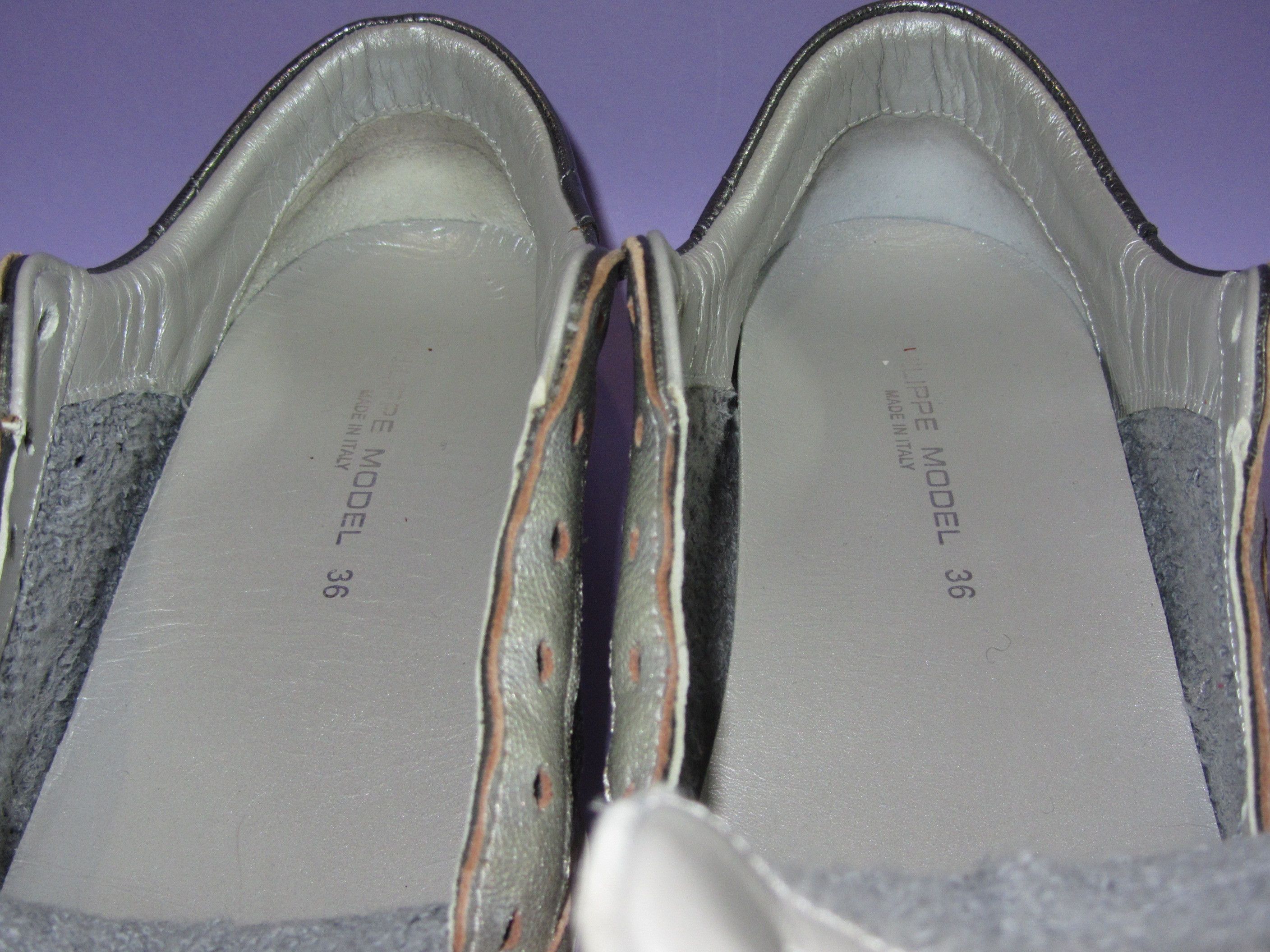 Philippe Model Philippe Model Paris Low Silver Leather Sneakers Size EU 36 Size US 6 / IT 36 - 23 Thumbnail