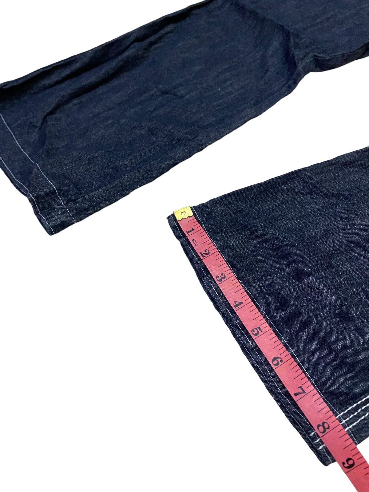 Japanese Brand 💥Vtg Japanese Brand Back Star Overalls Denim Size 34" / US 12 / IT 48 - 10 Thumbnail