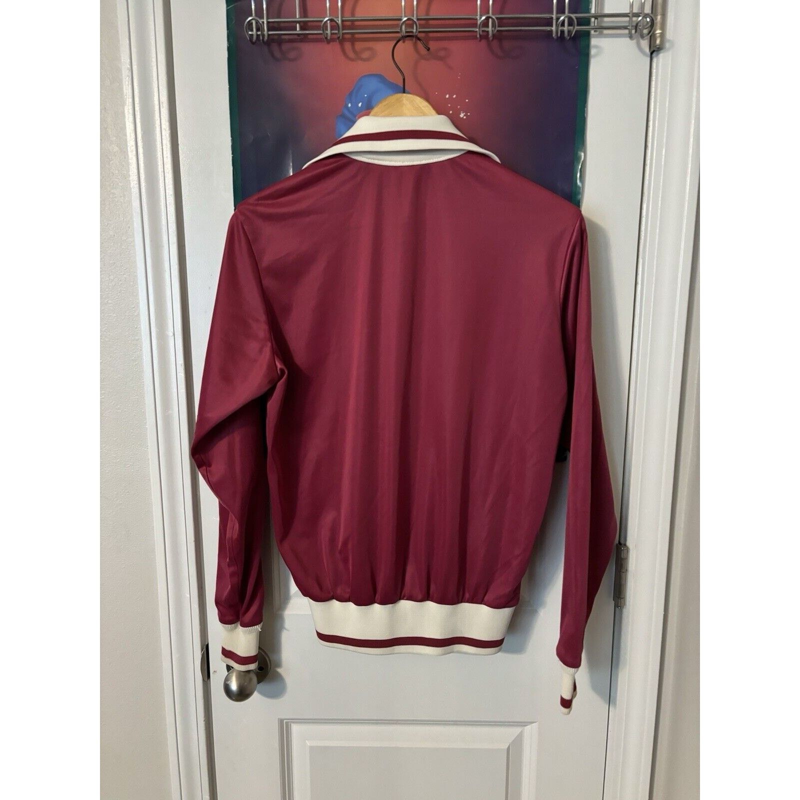 Nike Vintage 80s blue tag nike zip up track suit burgundy Sz S Size US S / EU 44-46 / 1 - 2 Thumbnail