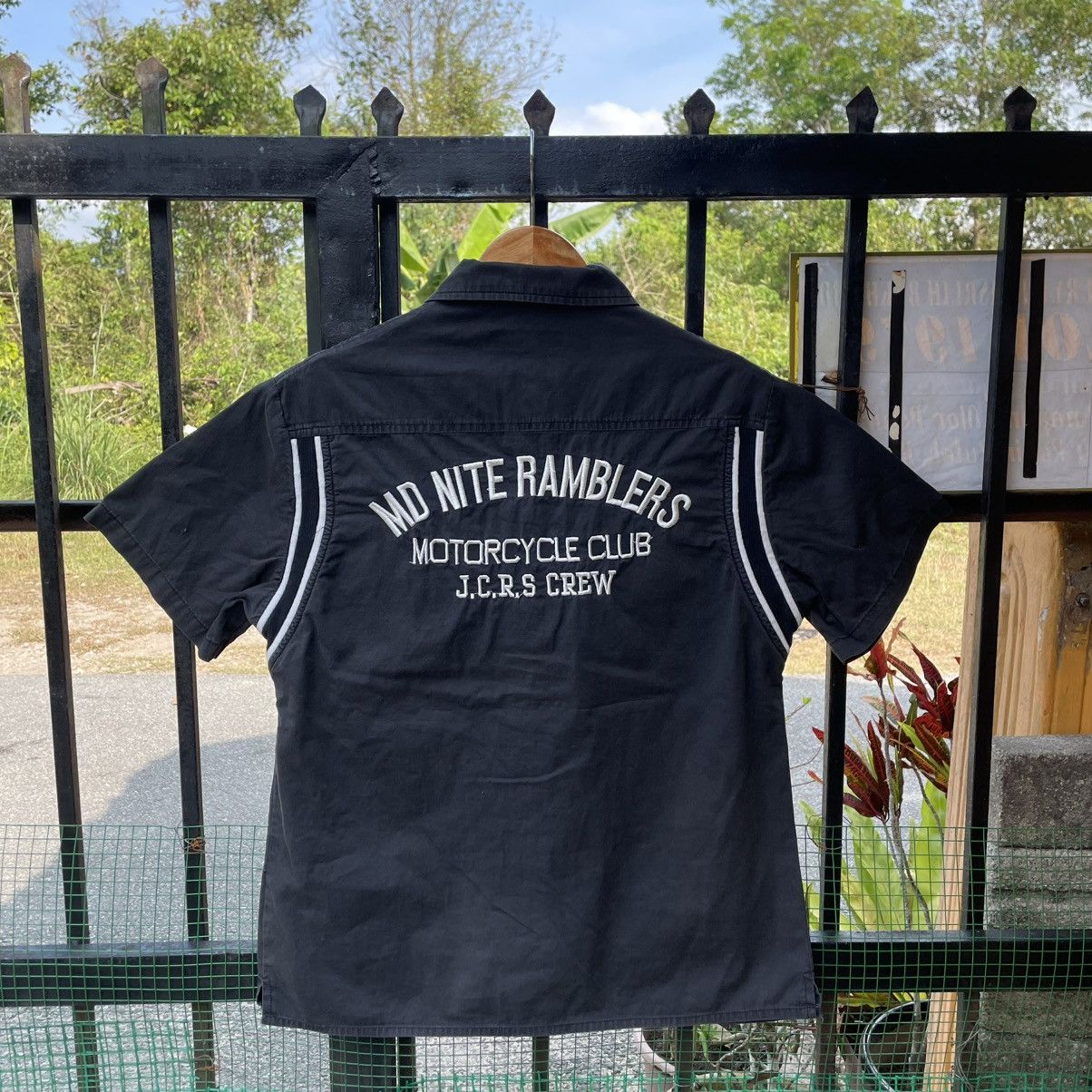 JACKROSE 🔥Jackrose Embroidered Spellout Buttons Up Bowling Shirts Size US S / EU 44-46 / 1 - 1 Thumbnail