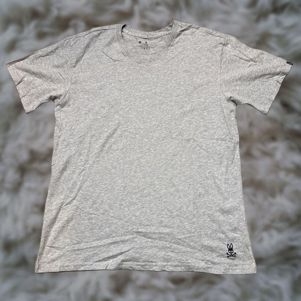 Psycho Bunny Psycho Bunny T-Shirt Men L Gray Cotton Skull Logo Bunny Crew Neck Shirt Mens Size US L / EU 52-54 / 3 - 1 Thumbnail