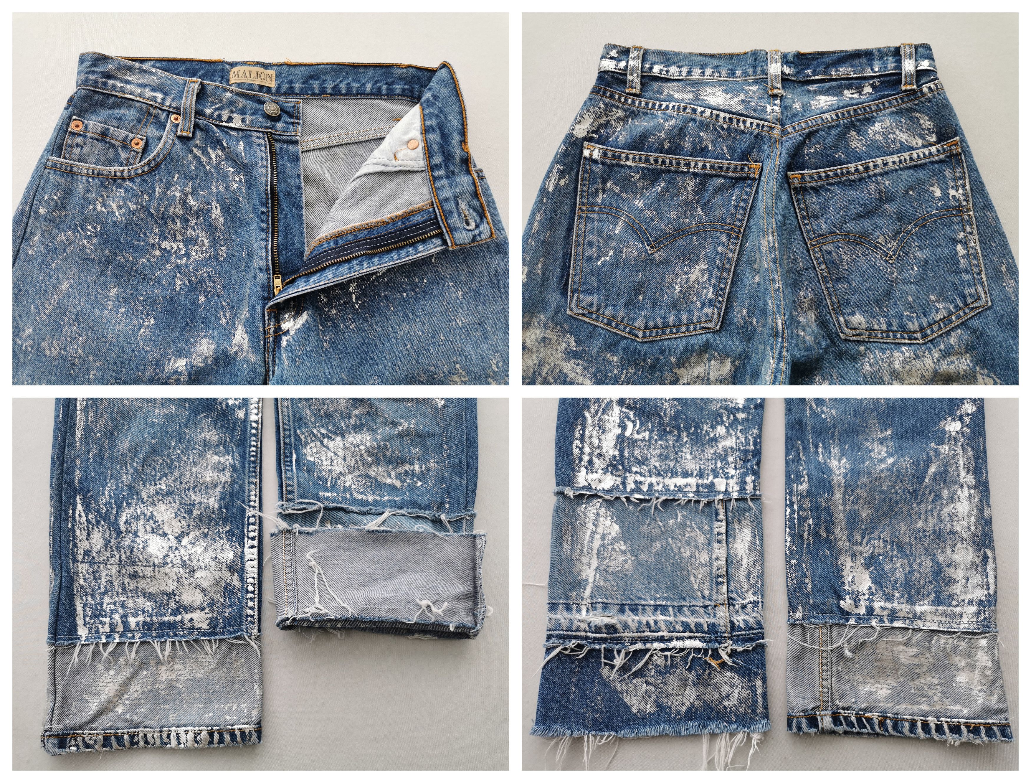 Levi's Vintage 90's Levis x Mailon Custom Denim Made In Japan Size US 27 - 7 Thumbnail