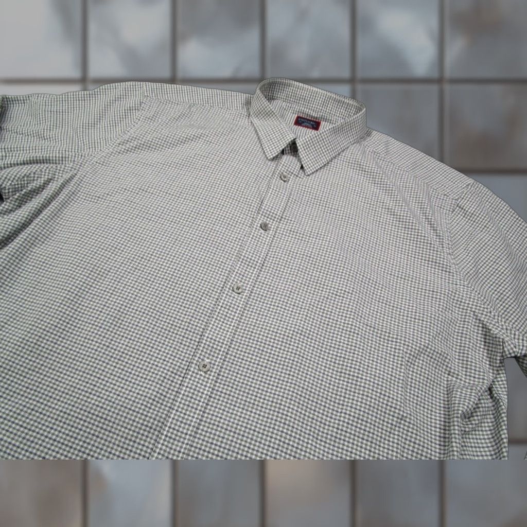 UNTUCKit UNTUCKIT Button-Up Shirt Men XXXLC Green Check Long Sleeve Frizzante 100% Cotton Casual Size US XXL / EU 58 / 5 - 1 Thumbnail