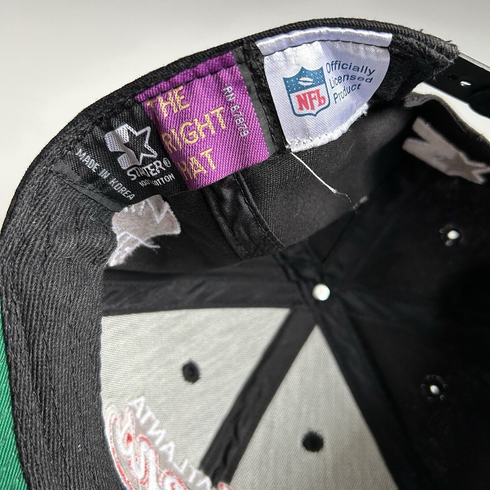 NFL × Starter × Vintage Vintage NFL Atlanta Falcons Starter Football Snapback Hat Size ONE SIZE - 4 Thumbnail