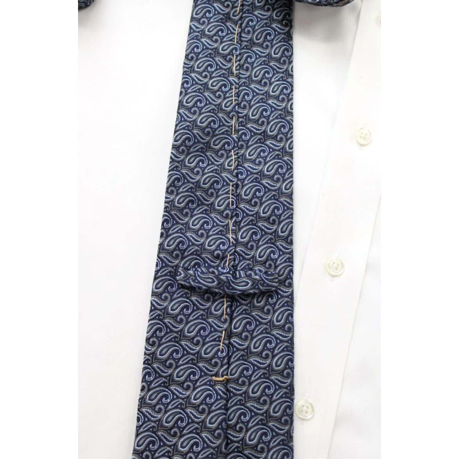 Robert Talbott Robert Talbott Estate Necktie Men's Blue Paisley Tie 58" x 4" Designer Designer Tie Mens Blue Paisley 58" 4" Silk Vintage No Size ONE SIZE - 5 Thumbnail