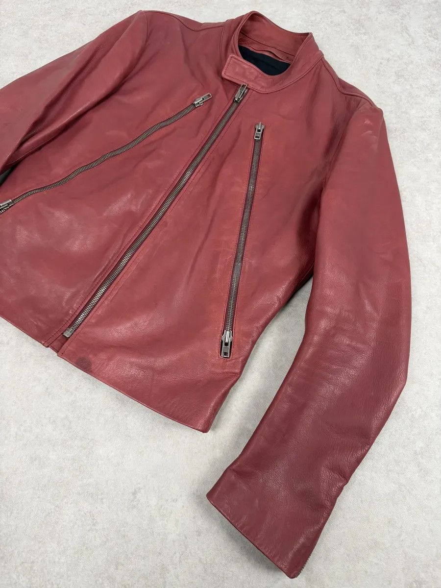 Maison Margiela SS2012 Maison Margiela 5 Zip Red Leather Jacket Size US M / EU 48-50 / 2 - 7 Thumbnail