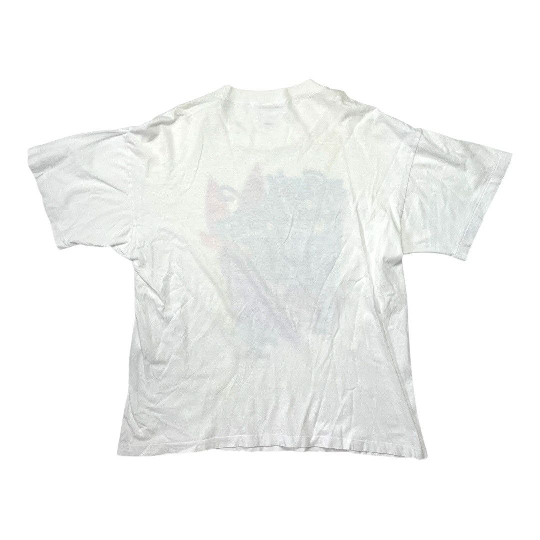 Adidas Vintage 90s Adidas Trefoil T-Shirt White | Made in Japan Size US L / EU 52-54 / 3 - 7 Thumbnail