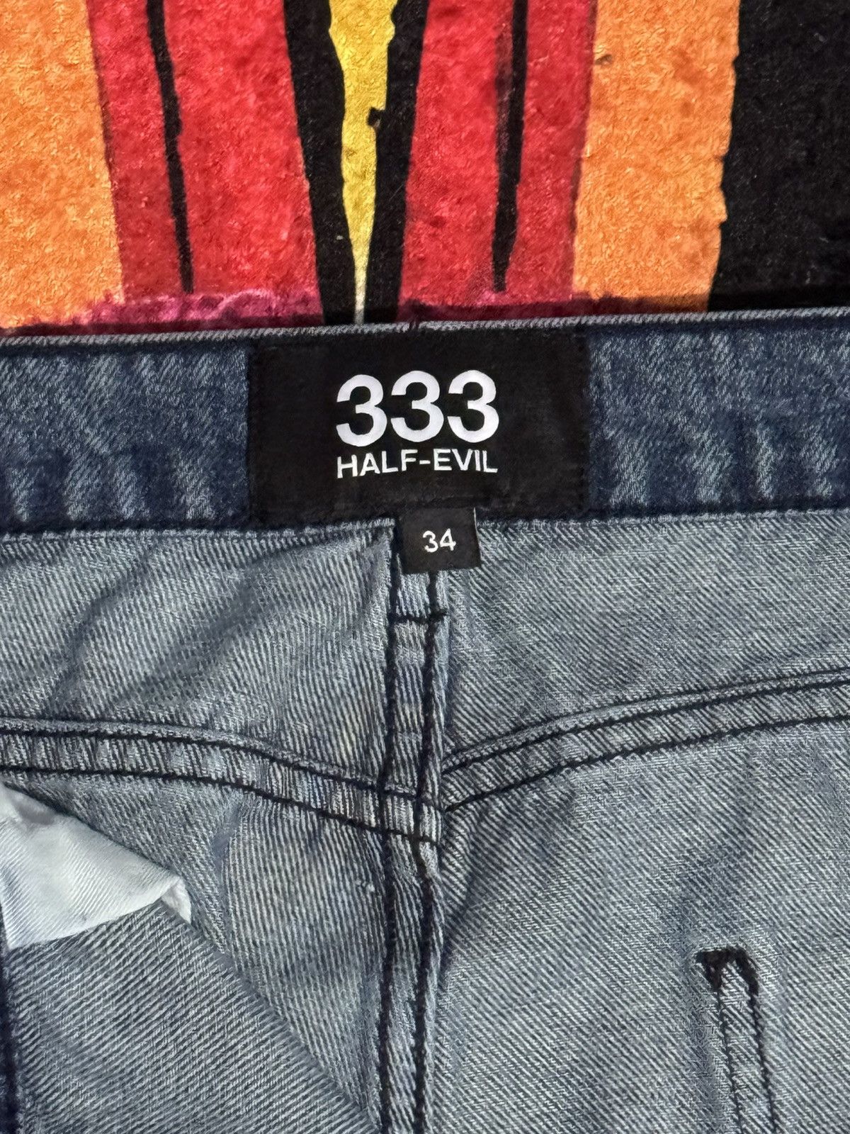 Half Evil HALF EVIL 333 BLUE WASHED DENIM Size US 34 / EU 50 - 4 Thumbnail