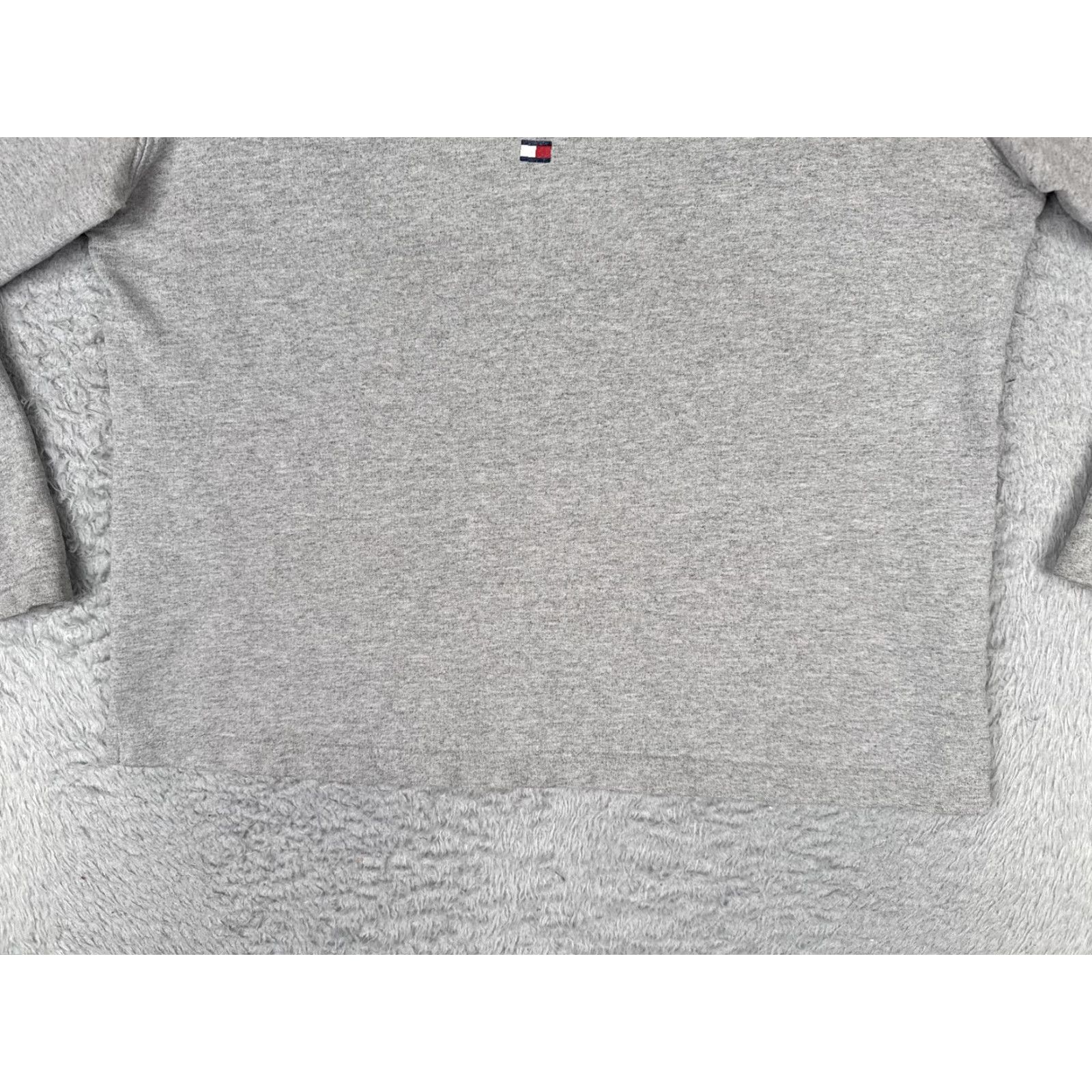 Tommy Hilfiger Tommy Hilfiger Sweater Womens M Gray V-Neck Pullover Logo Casual Regular Knit Terry Cotton Blend Hardwearing Size M / US 6-8 / IT 42-44 - 5 Thumbnail