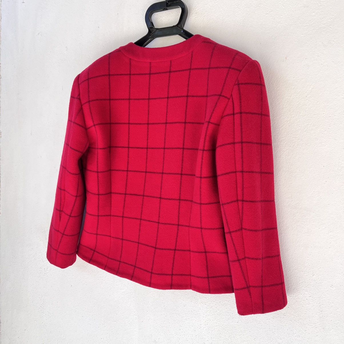Christian Dior Monsieur Christian Dior CD Prêt-à-Porter Red Check Size S / US 4 / IT 40 - 4 Thumbnail