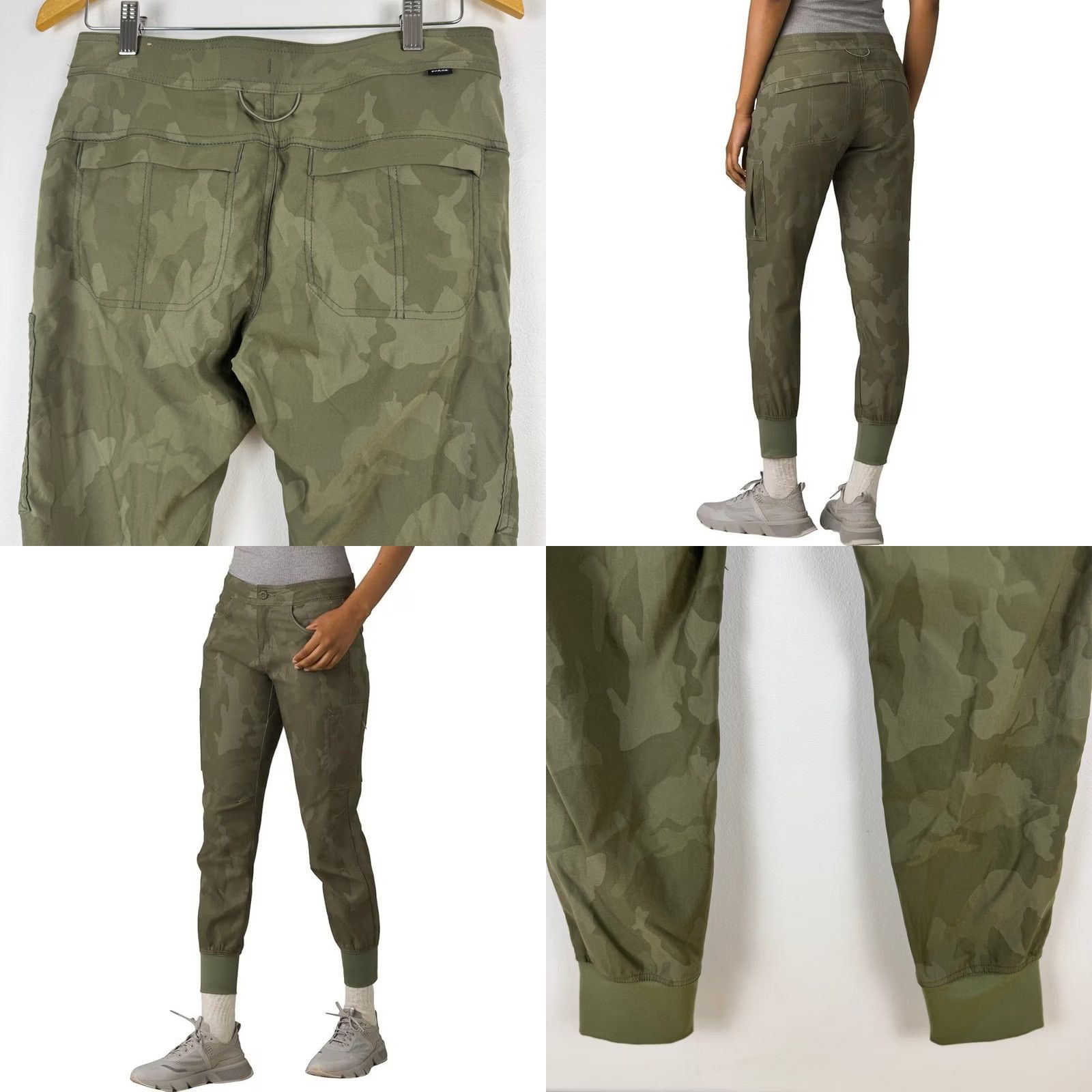 Prana PrAna Women Standard Fit Cargo Jogger Pants Camo Print 6 Rg Outdoor Size 28" / US 6 / IT 42 - 8 Thumbnail