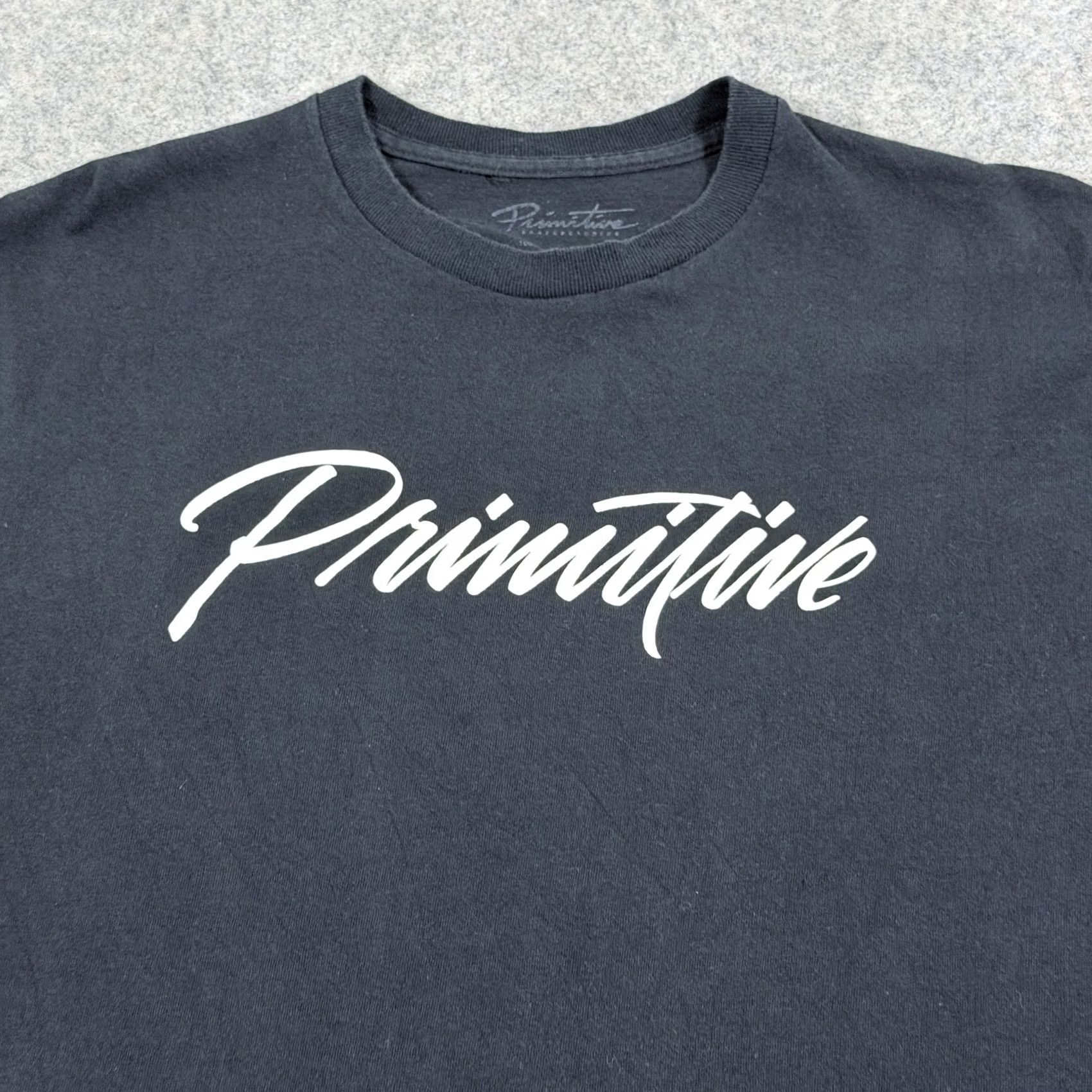 Primitive Primitive Casual Front Logo Crew-Neck Pullover T-Shirt Men's Medium Black Size US M / EU 48-50 / 2 - 2 Thumbnail