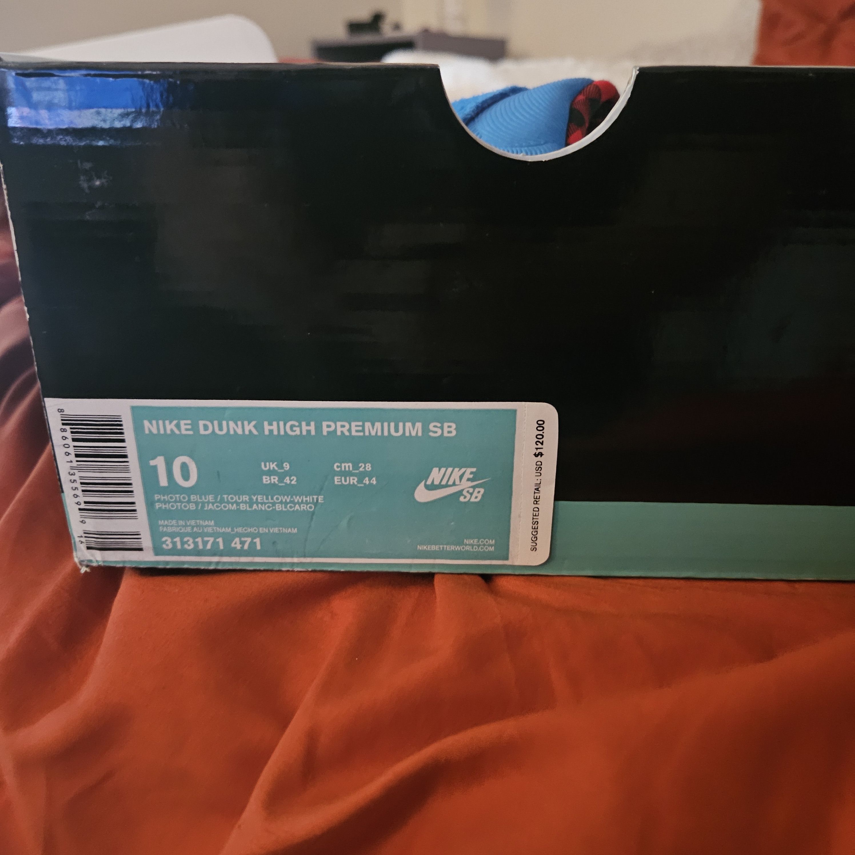 Nike SB Dunk High Familia Blue Ox Size US 10 / EU 43 - 12 Thumbnail