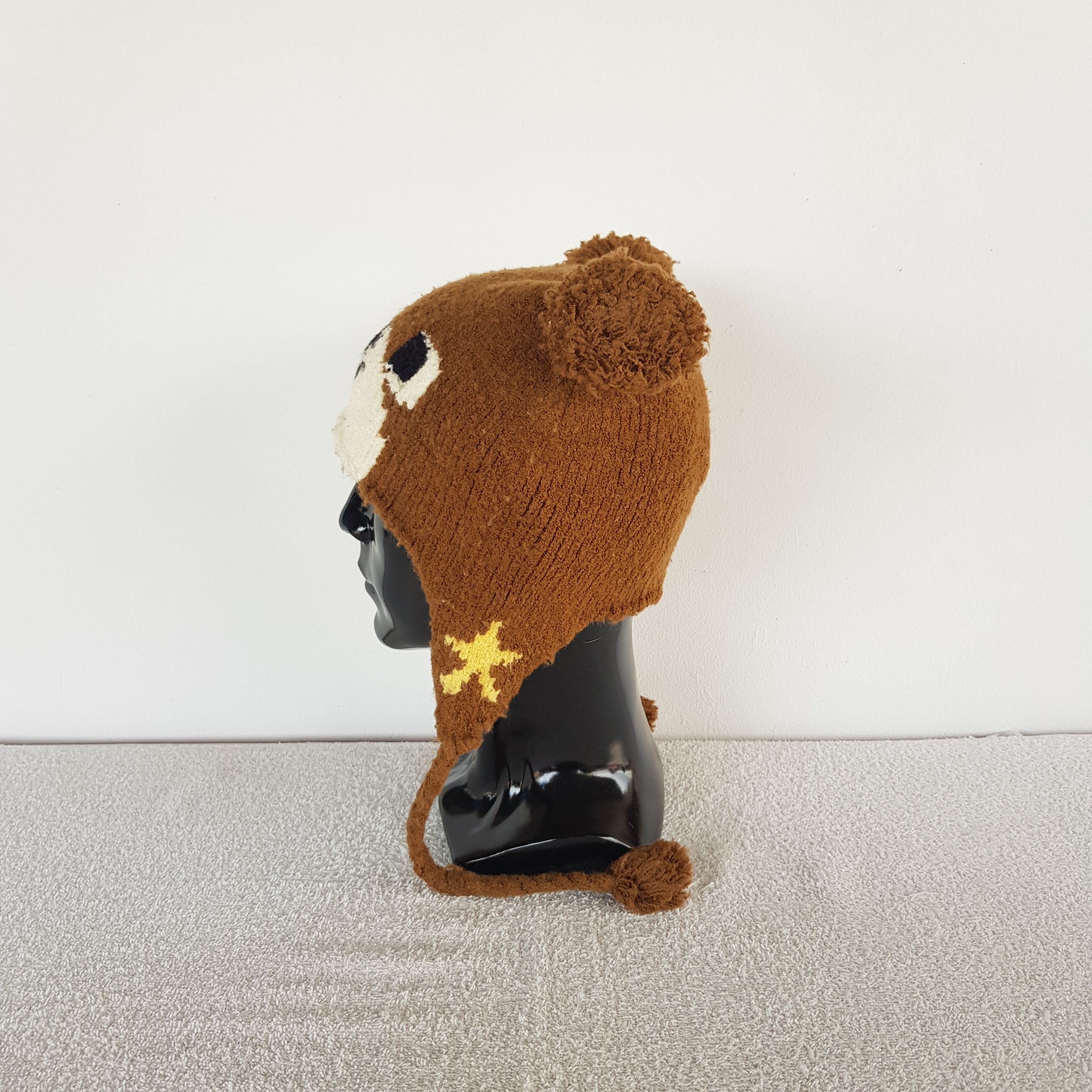 Japanese Brand × Other Vintage Bear Earflap Beanie Snow Caps Hats Size ONE SIZE - 4 Thumbnail