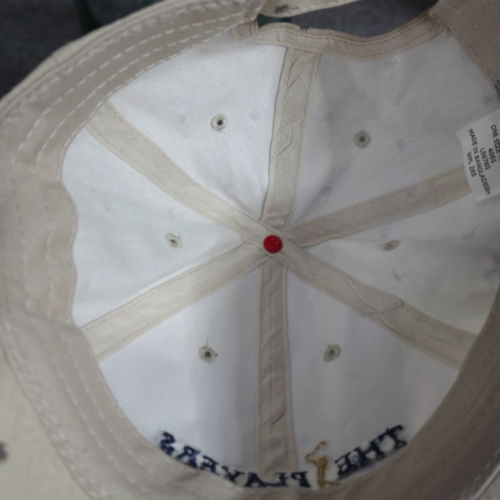 Vintage The Players Golf Championship Hat Beige Strapback Embroidered Dadhat Size ONE SIZE - 6 Thumbnail