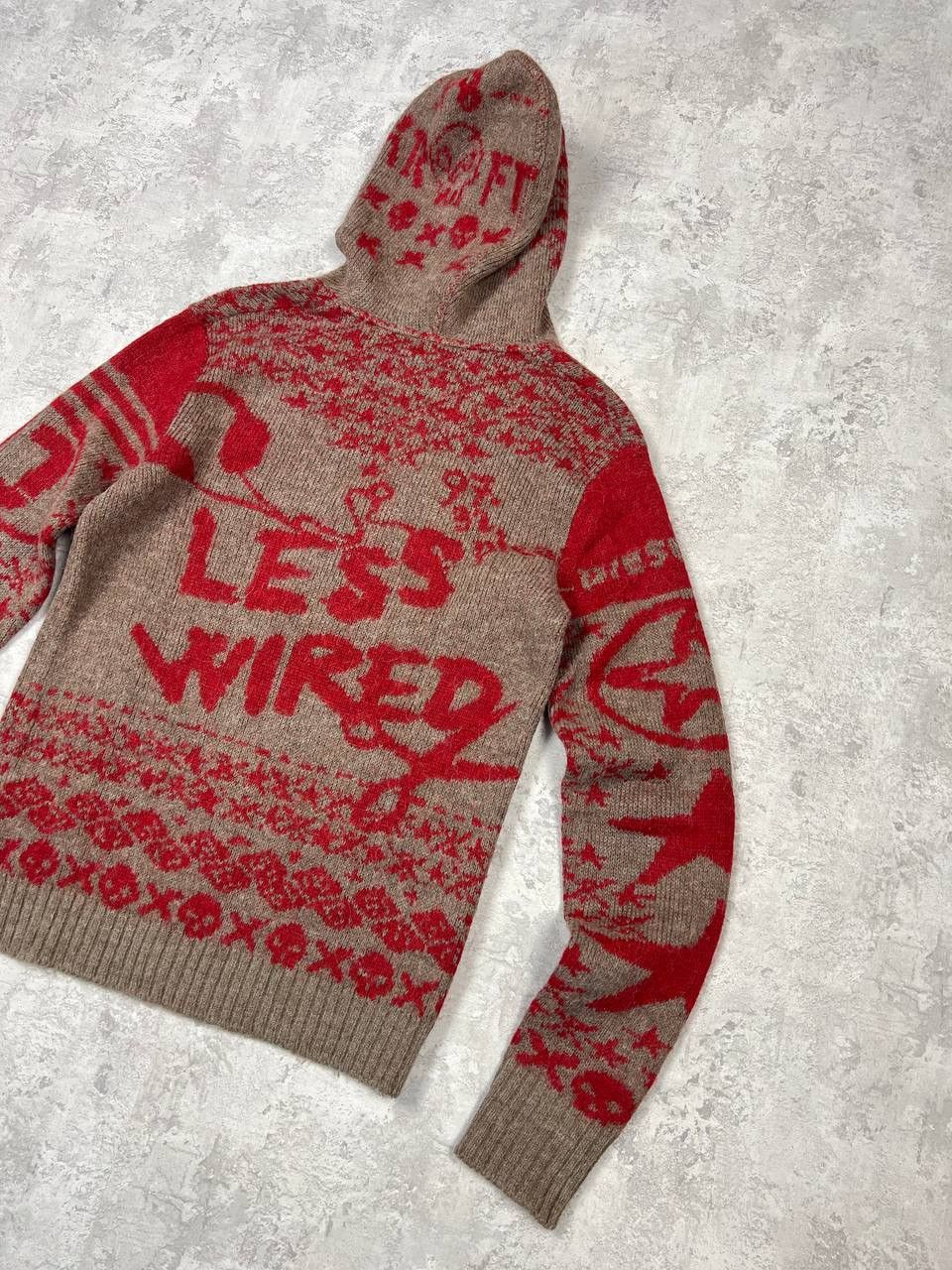 Diesel RARE Diesel Less Wired Knit Button Up Graphic Cardigan Size US XL / EU 56 / 4 - 10 Thumbnail