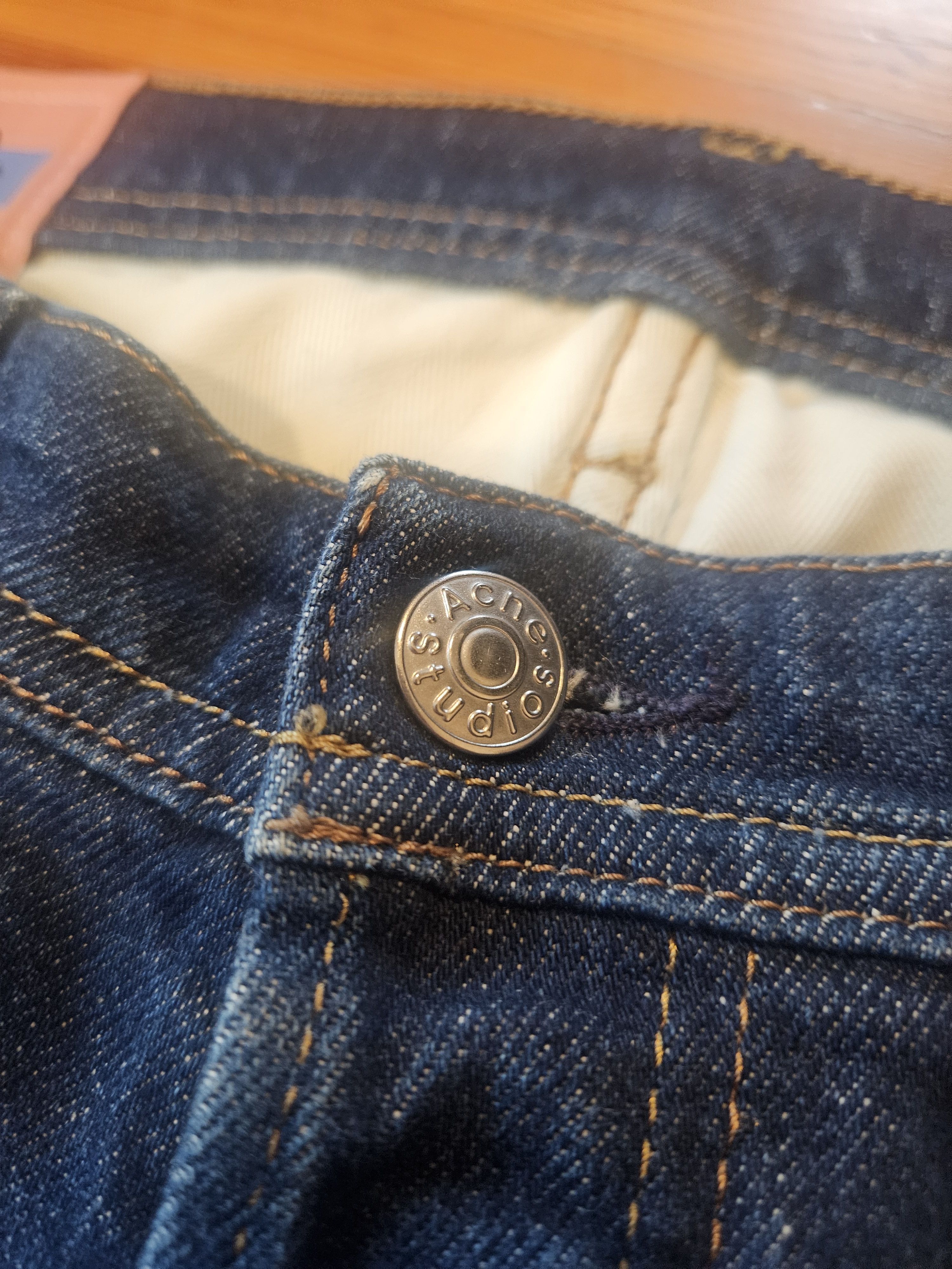 Blå Konst River Dark Blue Denim Jeans, Men's (Size 33) — image 3 of 6