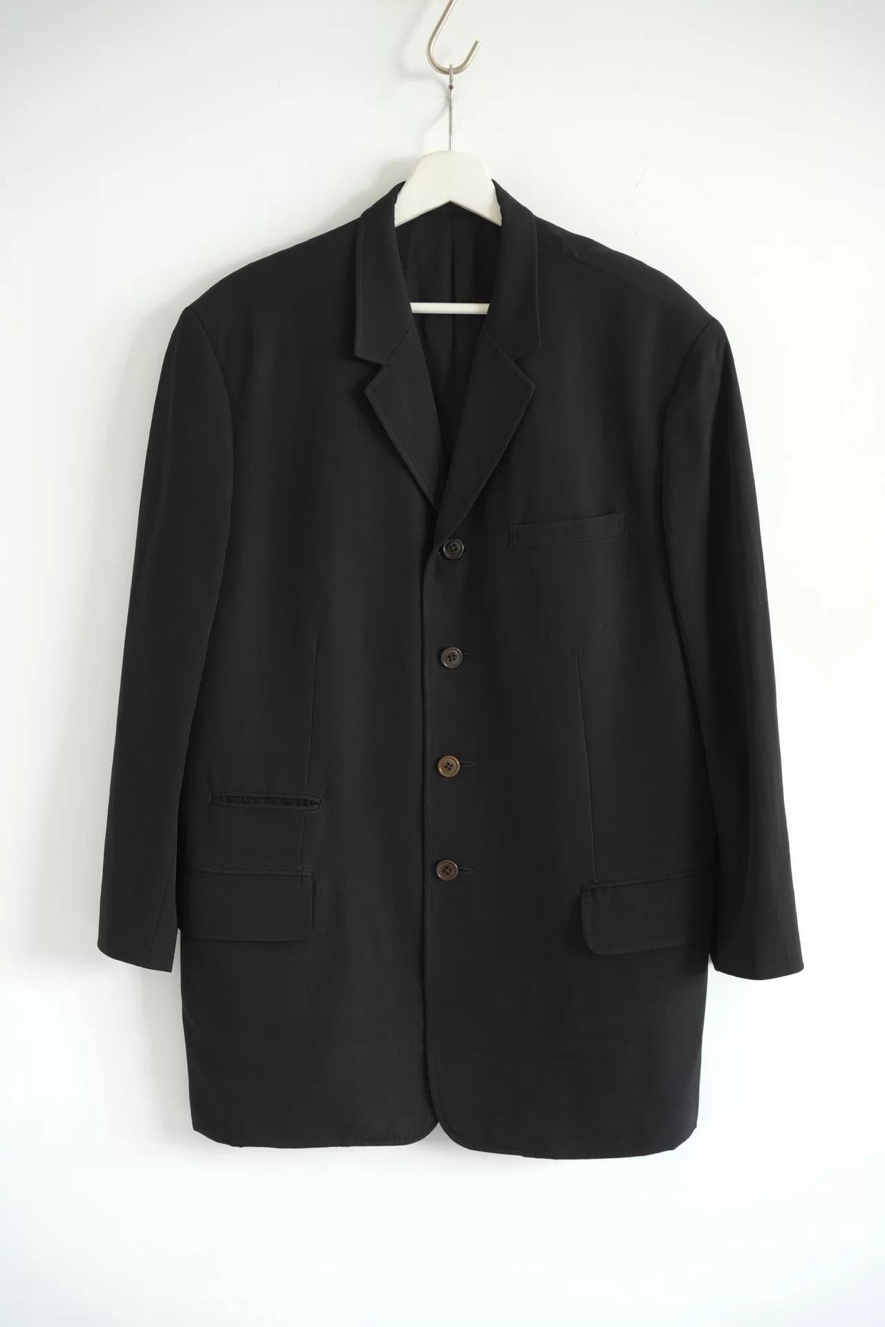 Yohji Yamamoto Yohji Yamamoto 90s Y's for men Multi-Pocket Wool Blazer Size US S / EU 44-46 / 1 - 1 Thumbnail