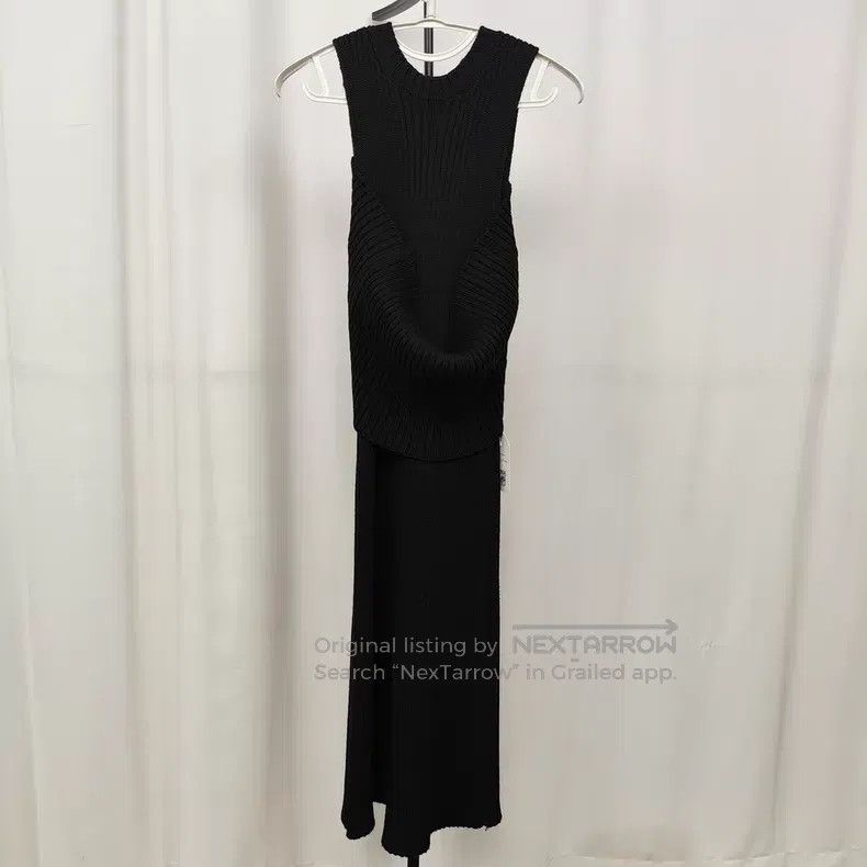Louis Vuitton Louis Vuitton Black swing neck off-the-shoulder knit long Size XS / US 0-2 / IT 36-38 - 8 Thumbnail