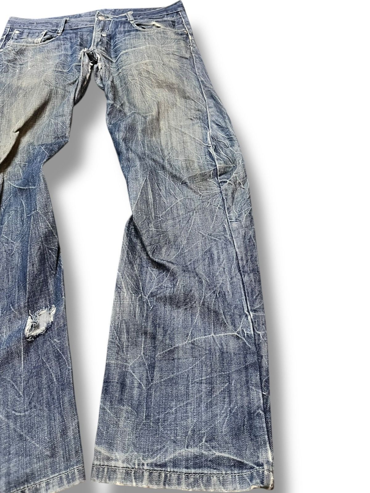 POST ARCHIVE FACTION (PAF) Vintage Japanese Brand Curvy Leg Flip-Flap Pocket Avantgarde Size US 35 - 4 Thumbnail