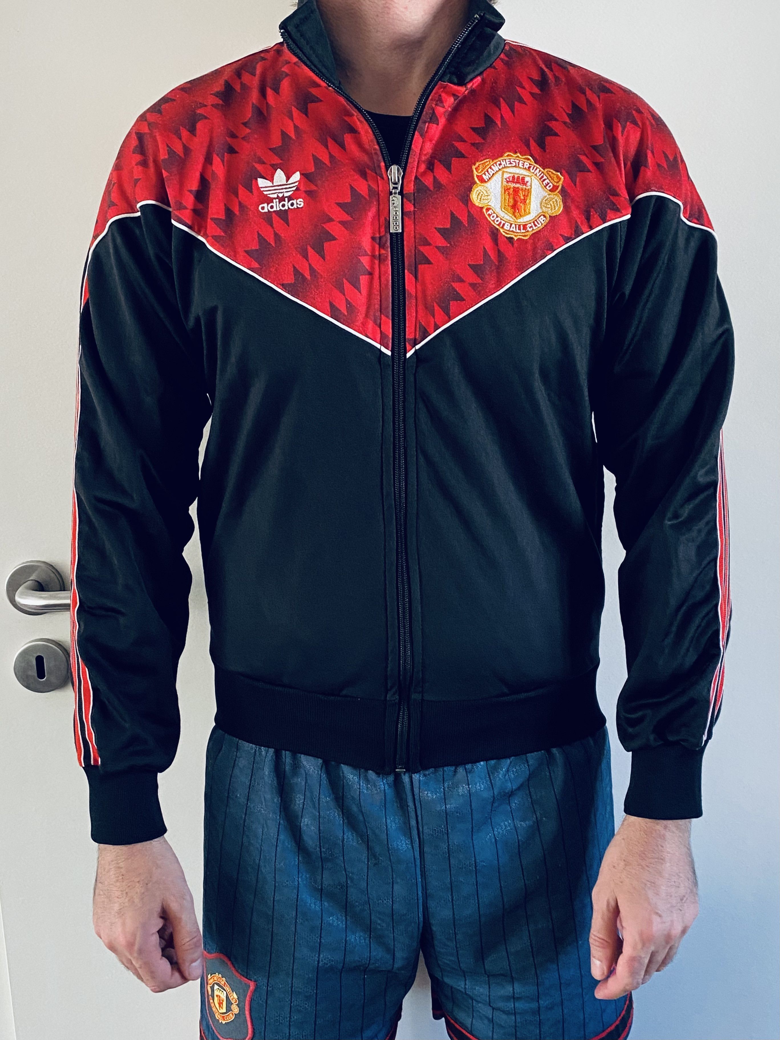 Adidas Manchester United Track / Training Jacket 1990 1992 Size US S / EU 44-46 / 1 - 9 Thumbnail