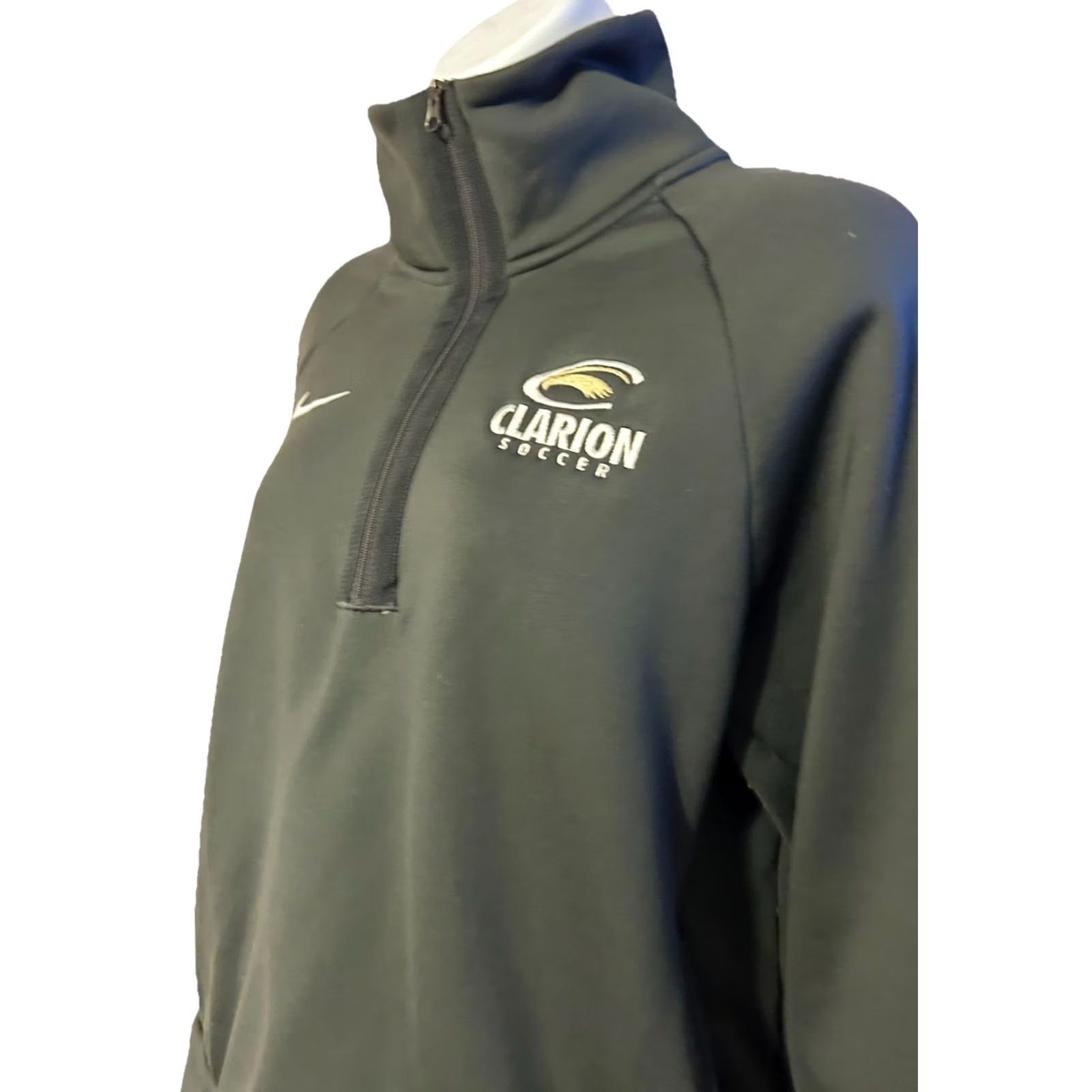 Nike Nike Clarion University Soccer Women's 1/4 Zip Dark Gray Pullover Jacket - Women's Medium Size M / US 6-8 / IT 42-44 - 7 Thumbnail
