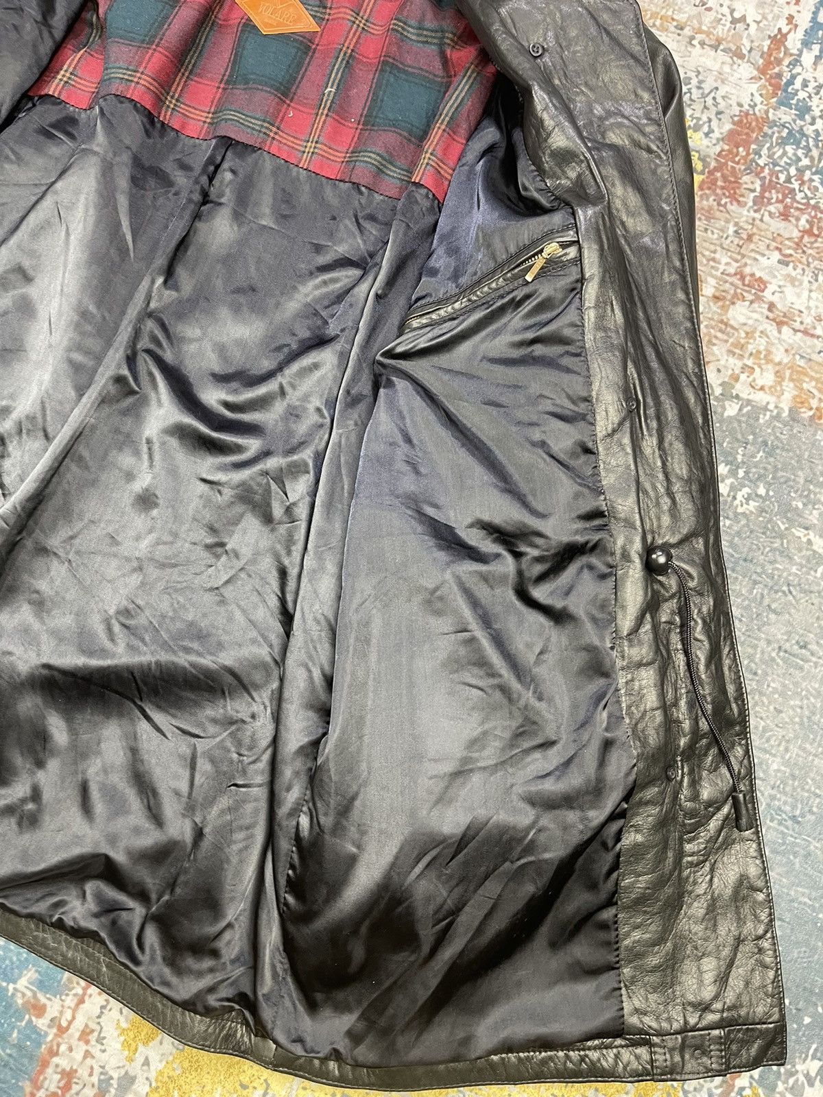 Genuine Leather Vtg Volare Calf Skin Military Leather Mantel Jackets Size US L / EU 52-54 / 3 - 13 Thumbnail