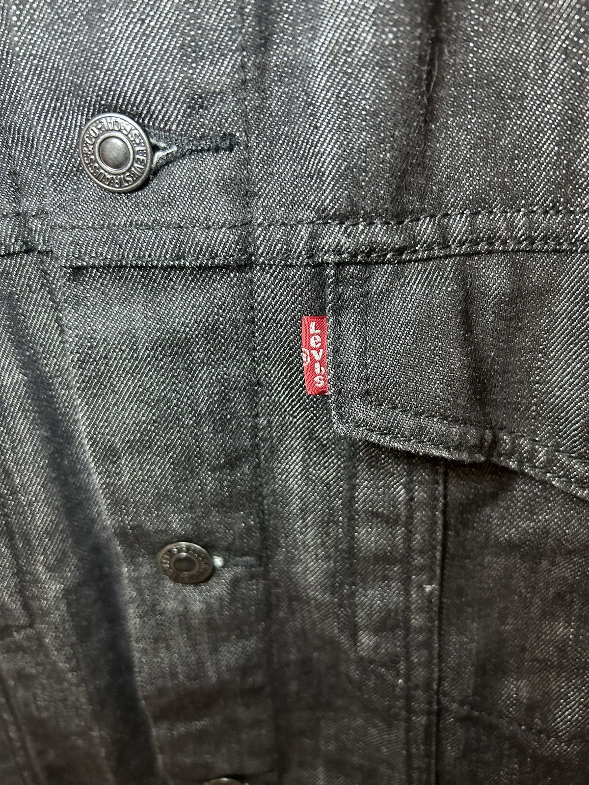 Levi's Vintage Levis dark grey / black denim jacket Size US XXL / EU 58 / 5 - 4 Thumbnail