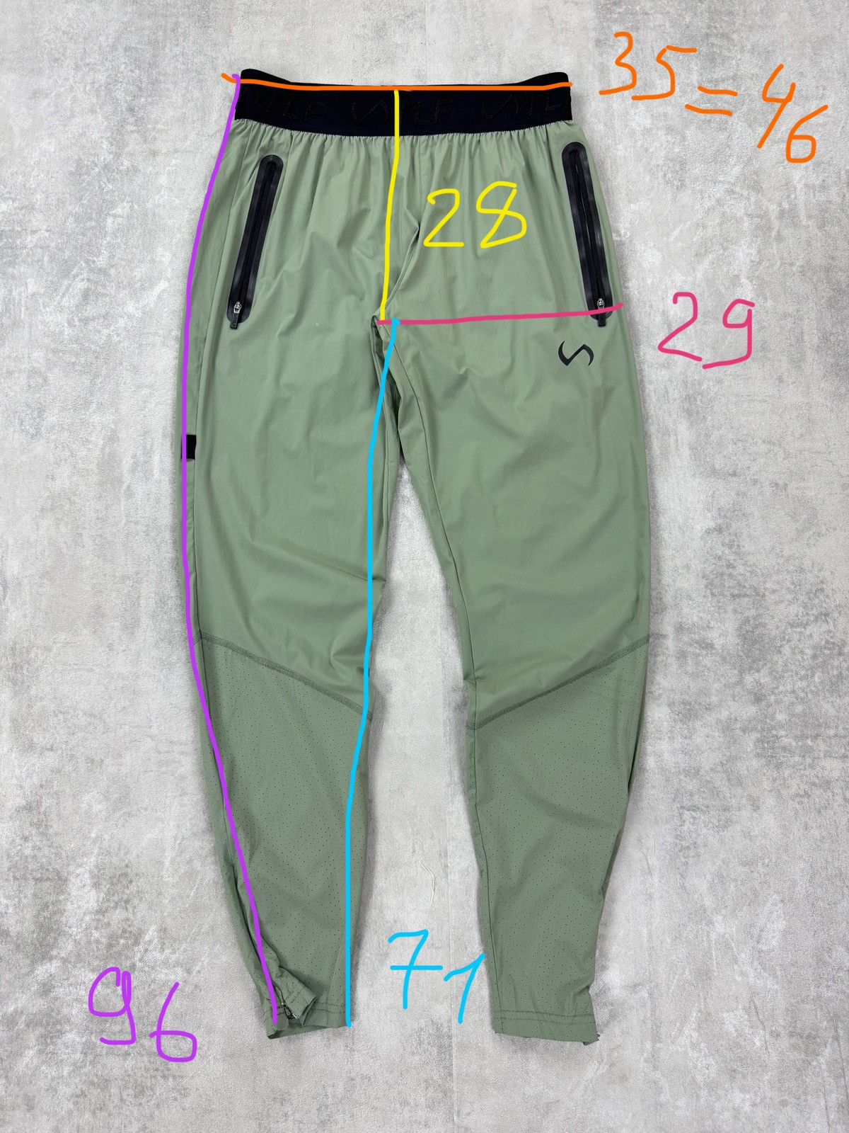 Designer TLF Redefine Impossible Athletic Track Pants Slim Fi size S Size US 29 - 10 Thumbnail