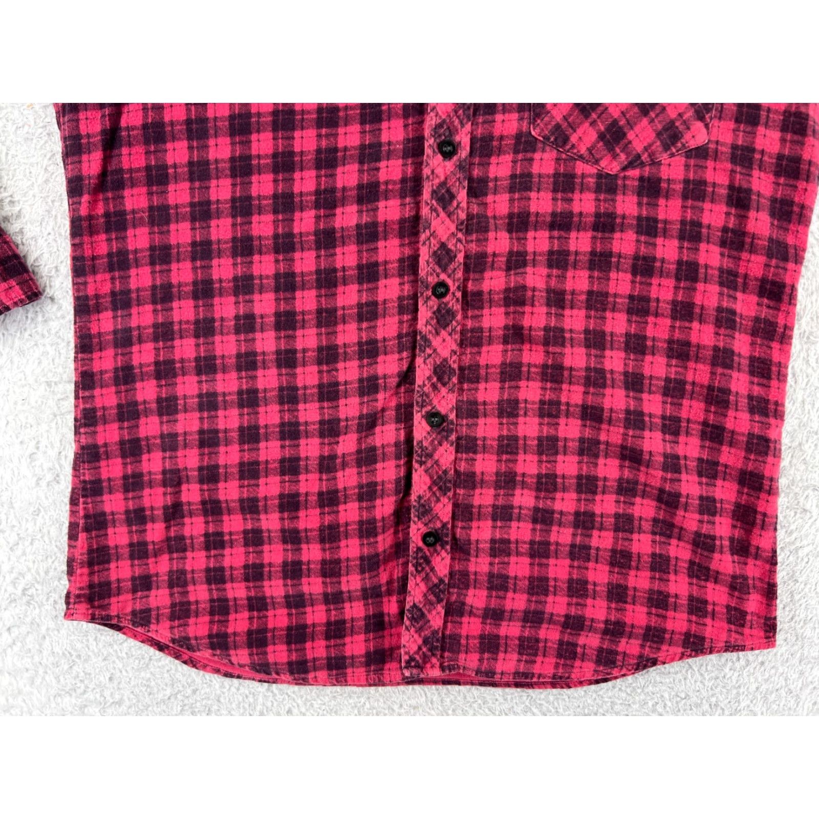 Vintage VINTAGE Eagles Ridge Shirt Men M Pink Plaid 100% Cotton Flannel Pockets Button-Up Decade: 90s Theme: Camping, Outdoor, American Mens Size US M / EU 48-50 / 2 - 7 Thumbnail
