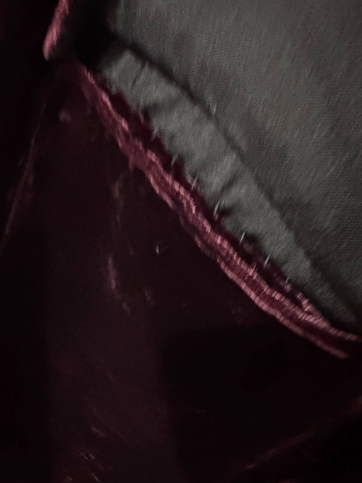 Saint Laurent Paris Saint Laurent Double-Breasted Deep Burgundy Velvet Suit Size 42R - 6 Thumbnail