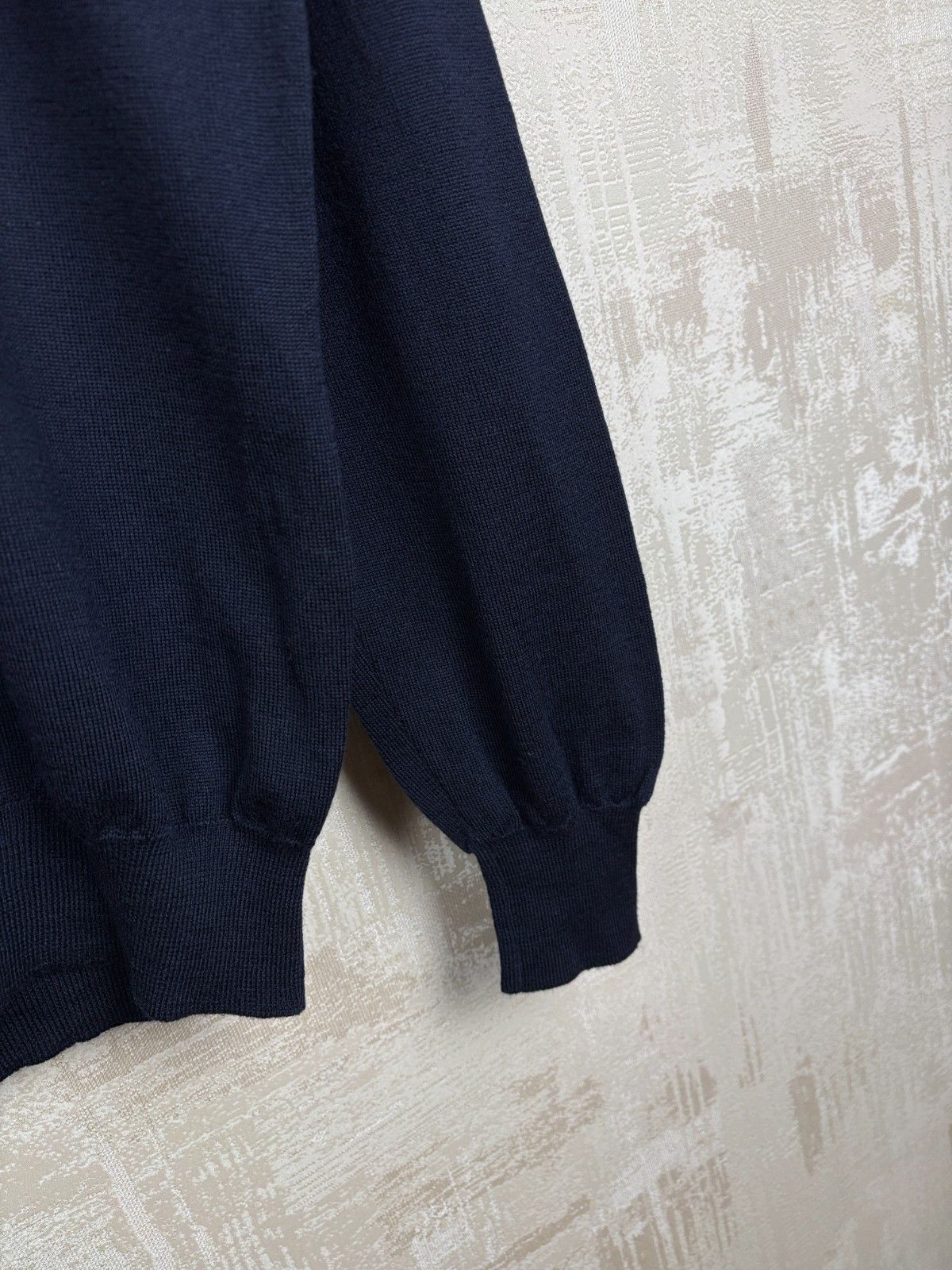 Gran Sasso Gran Sasso Virgin Wool Turtleneck Sweater Navy Blue Size US L / EU 52-54 / 3 - 10 Thumbnail