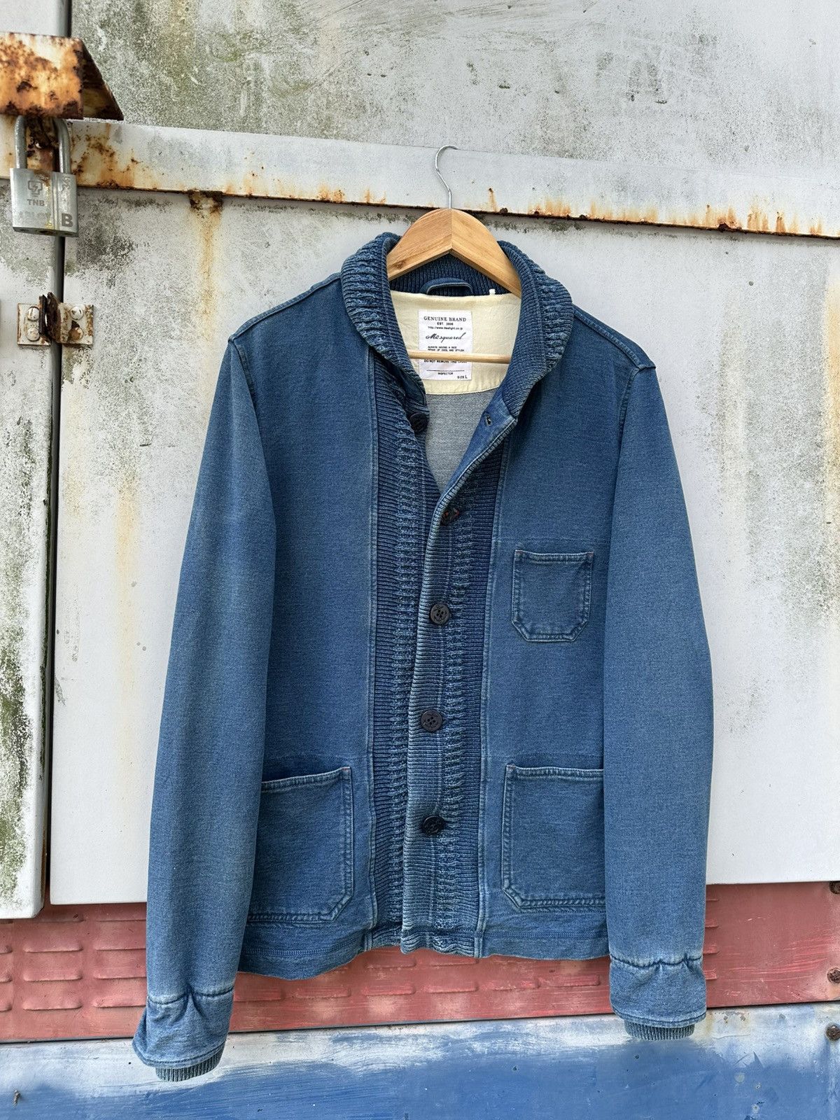 Vintage 👹Vintage D2Squared Knitted Chore Jacket Size US M / EU 48-50 / 2 - 3 Thumbnail