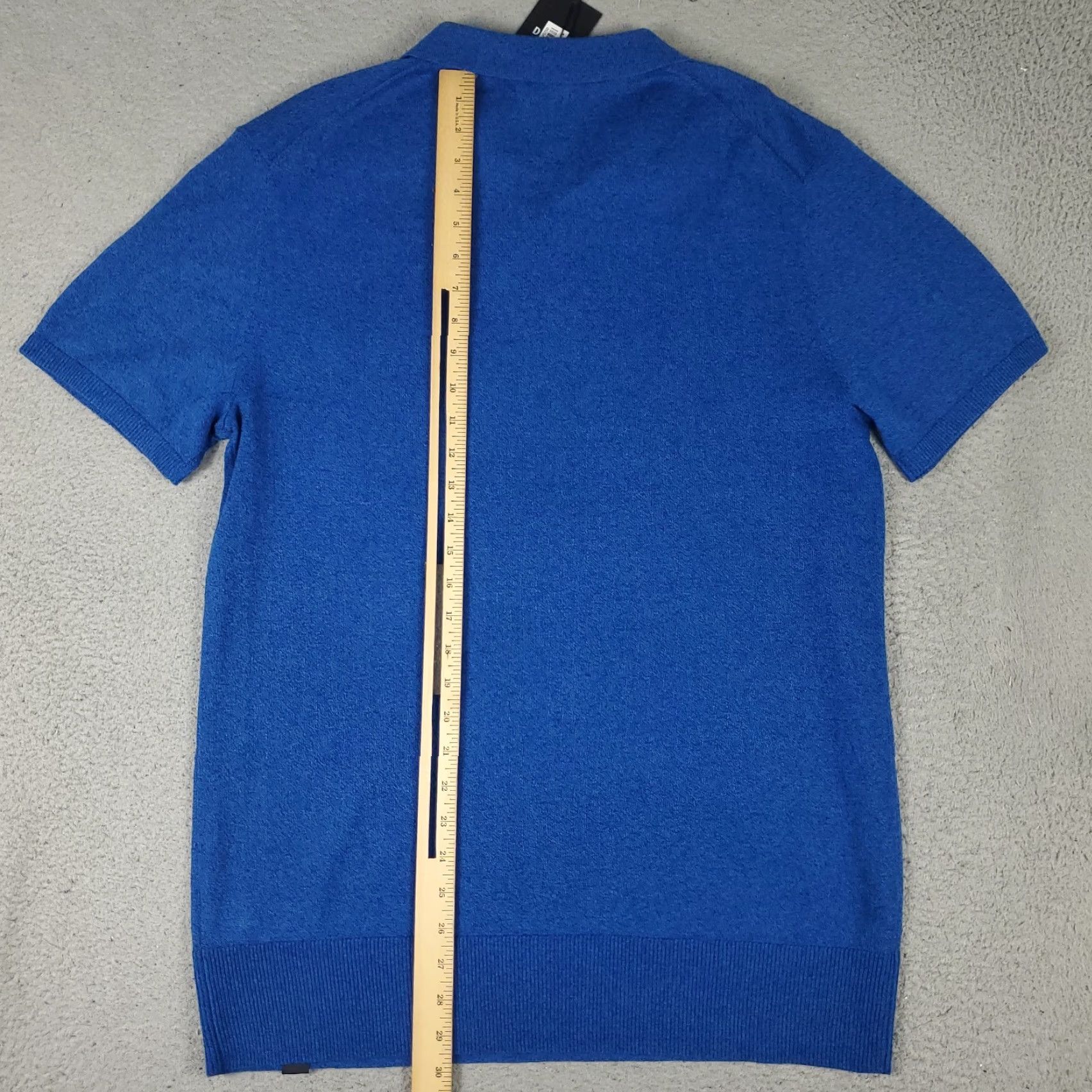 DKNY DKNY Sweater Shirt Mens Large Blue Knit Collared Pullover - Short Sleeve, Cotton, Logo, Regular Fit, All Seasons, Modern Classic, Golf/Workwear Mens Size US L / EU 52-54 / 3 - 3 Thumbnail