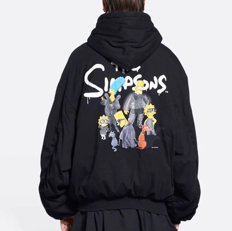 Balenciaga Balenciaga Signed Simpson Bomber Cotton Jacket Size US S / EU 44-46 / 1 - 9 Thumbnail