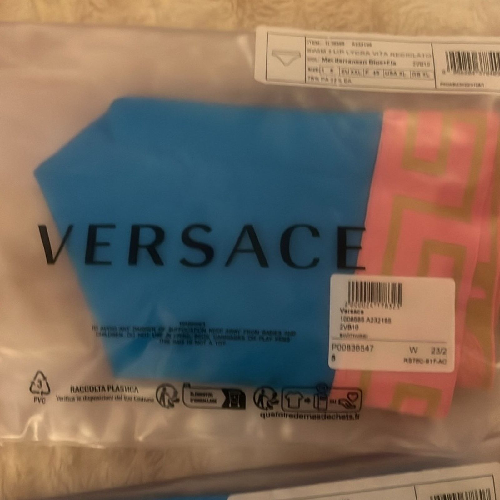 Versace NWT Versace Greco SET blue & pink bikini swim - both size 5 Size 34" / US 12 / IT 48 - 7 Thumbnail