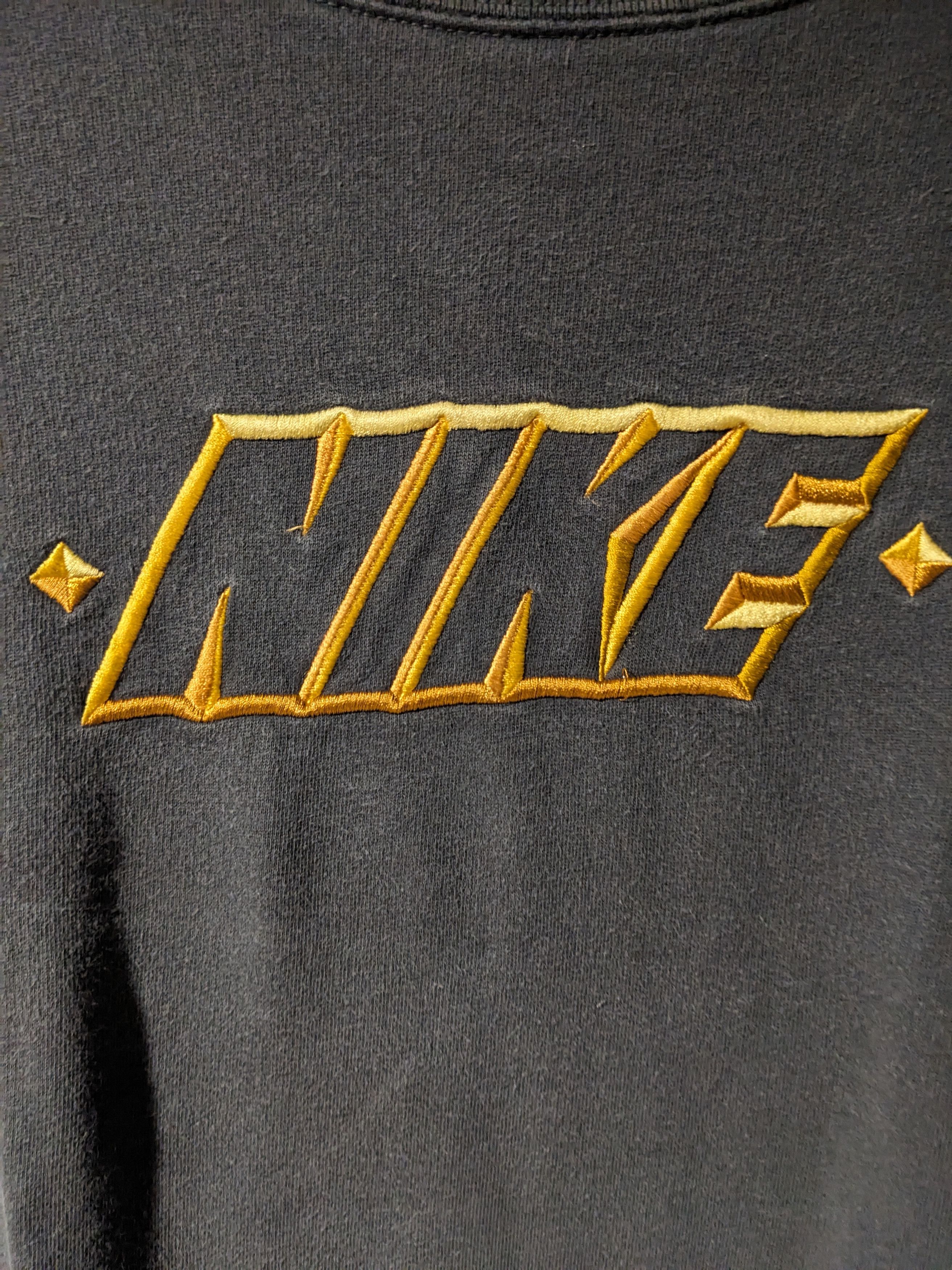 Nike × Vintage Vintage Y2K Nike Spell Out Women's X-Large Gray Sweatshirt Size XL / US 12-14 / IT 48-50 - 2 Thumbnail