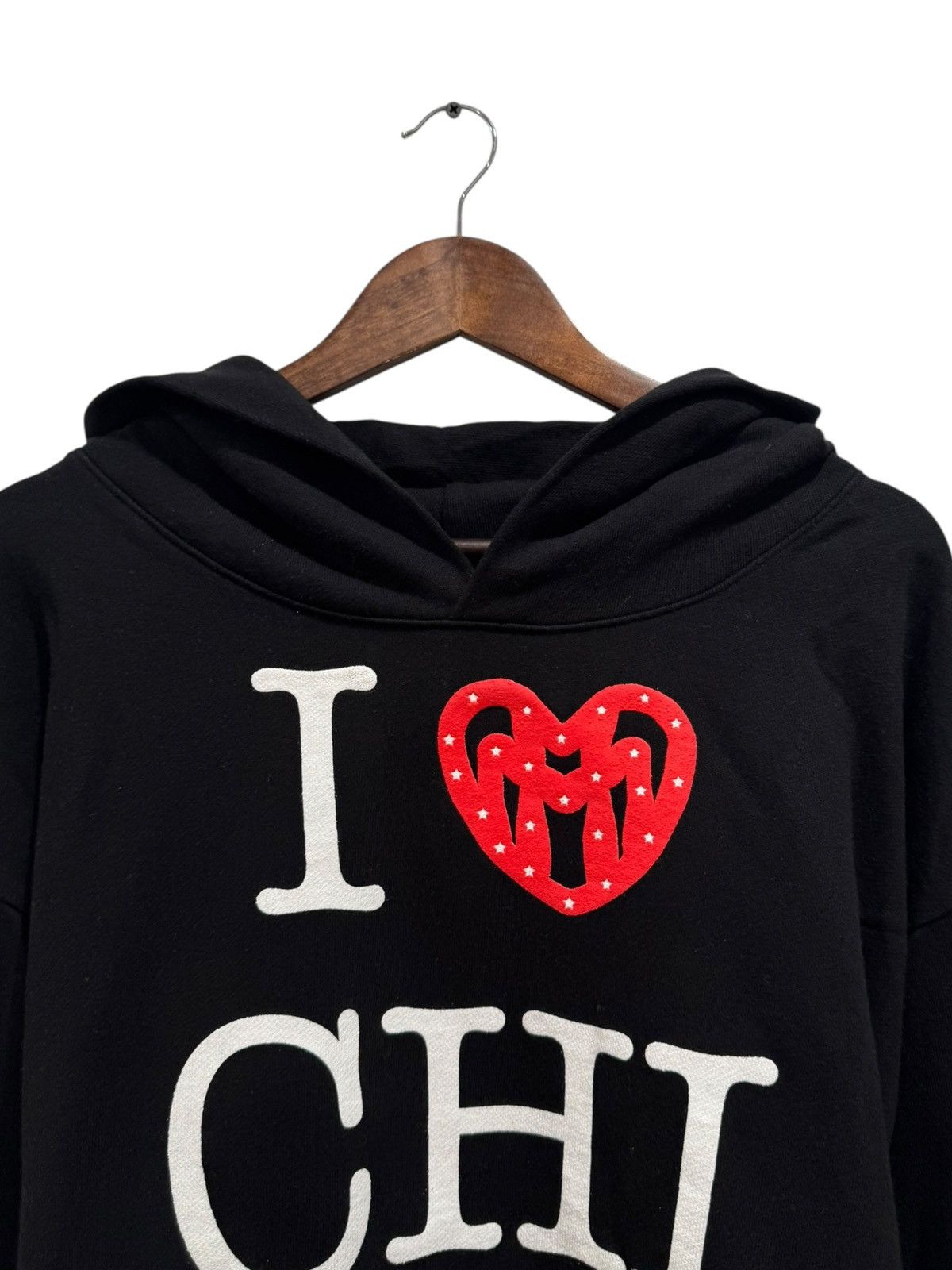 Just Don Just Don x Mood Swings I Love Chi Hoodie Black Red Size US M / EU 48-50 / 2 - 2 Thumbnail