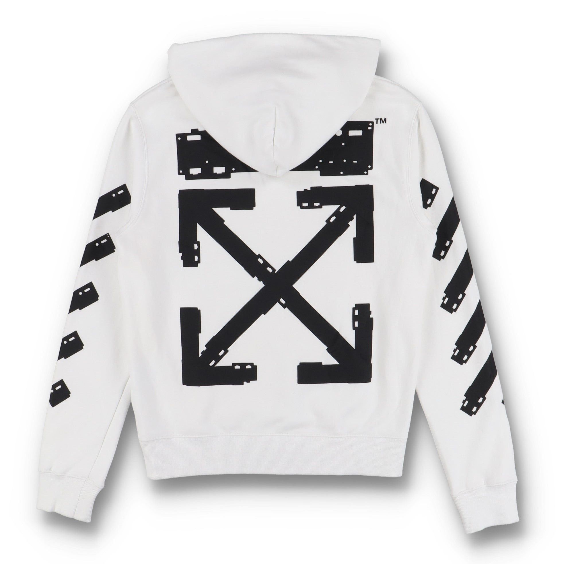 Off-White x Teenage Engineering White Tech Diag Arrows Hoodie Size US XL / EU 56 / 4 - 1 Thumbnail