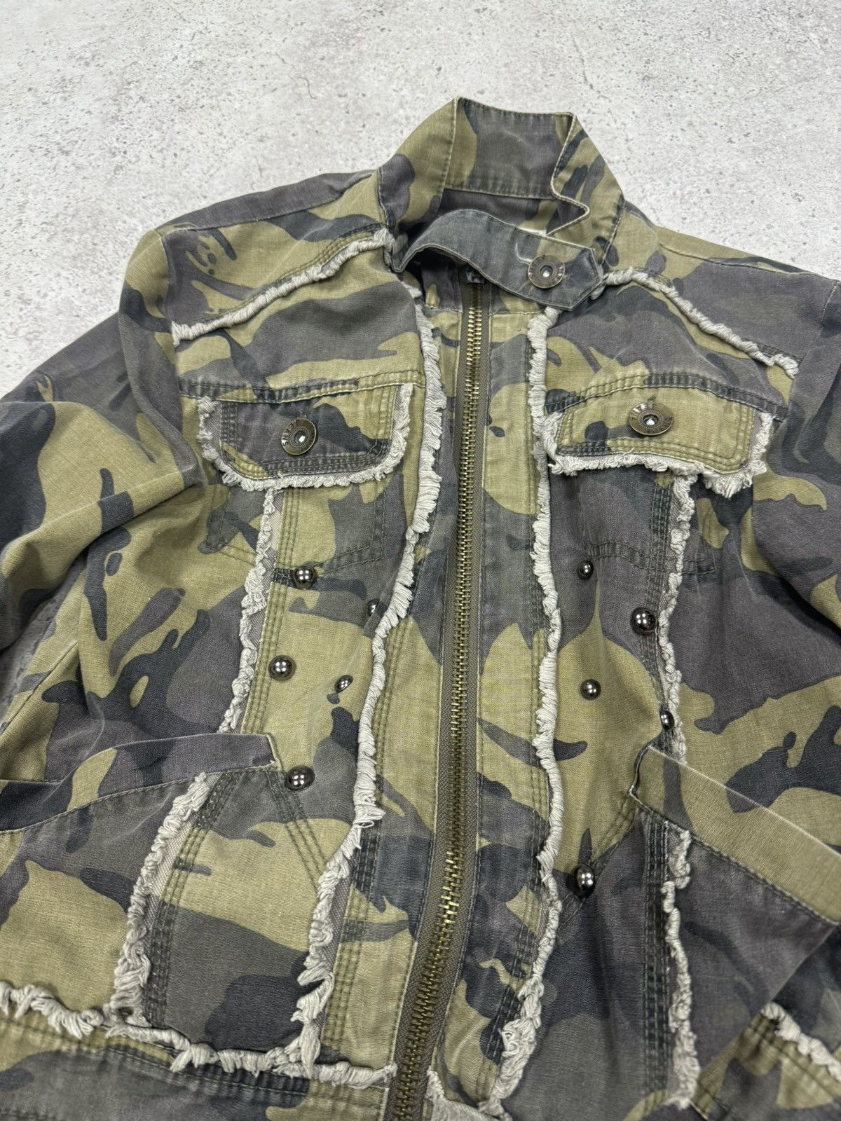 If Six Was Nine × Japanese Brand × Junya Watanabe Vintage Japanese Camo Junya Watanabe Style Jacket Size US S / EU 44-46 / 1 - 2 Thumbnail