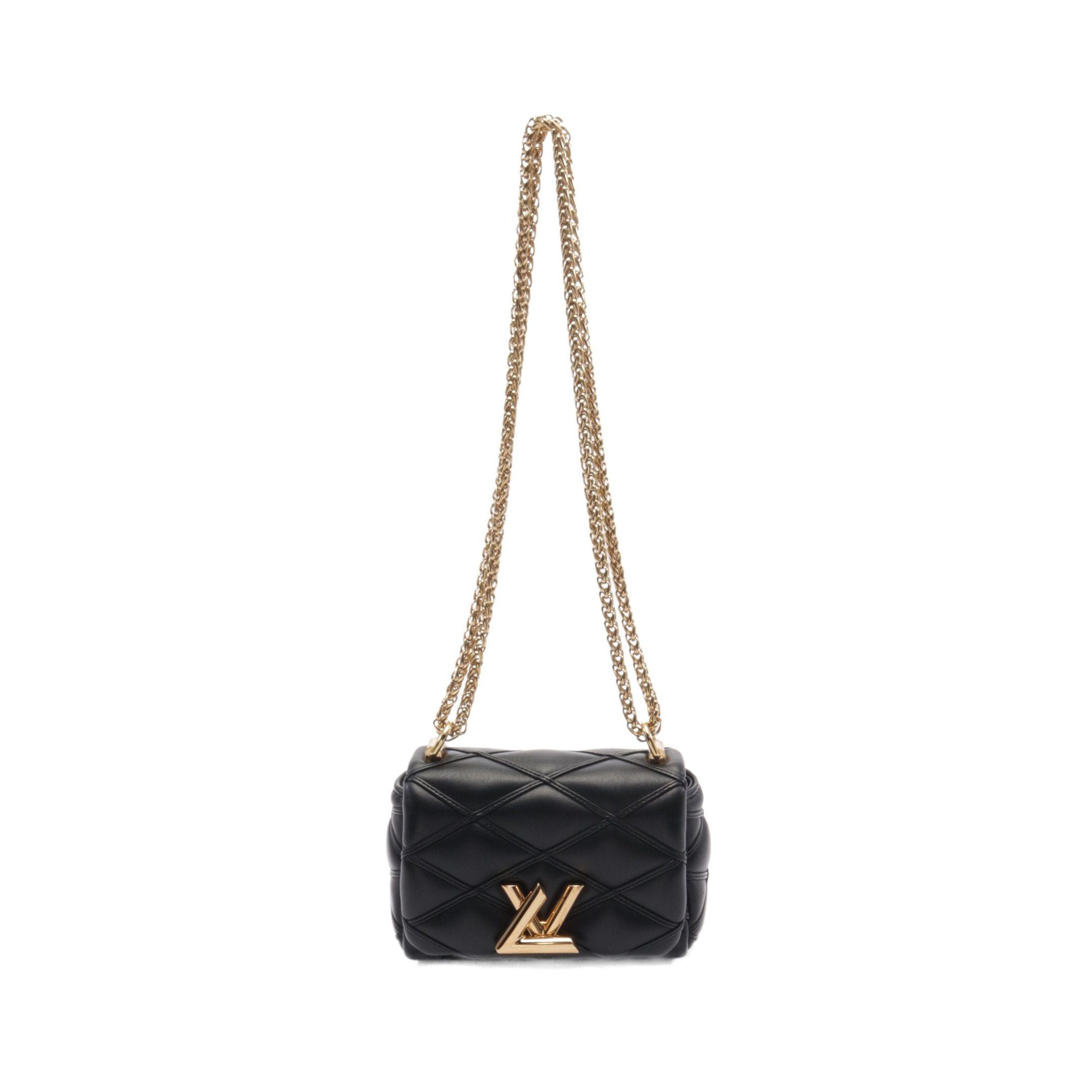 Louis Vuitton Louis Vuitton Pico Go-14 Maltage Noir Chain Shoulder Bag Leather Black Size ONE SIZE - 1 Thumbnail