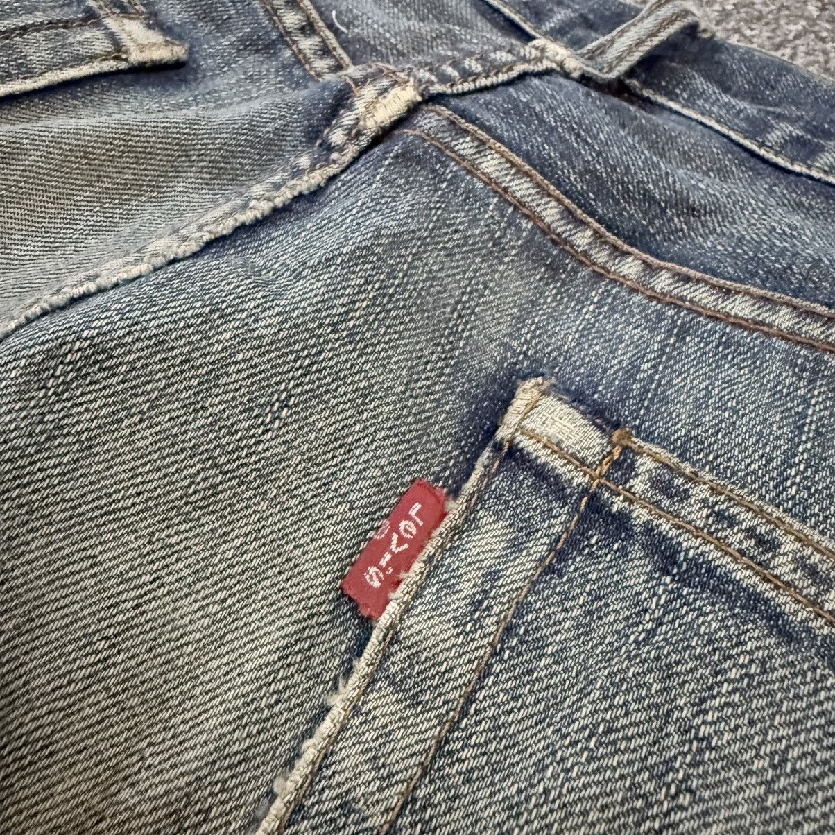 Fashion Victim Archives Baggy Vintage y2k Levis 504 Distressed Dirty Wash Size US 34 / EU 50 - 8 Thumbnail