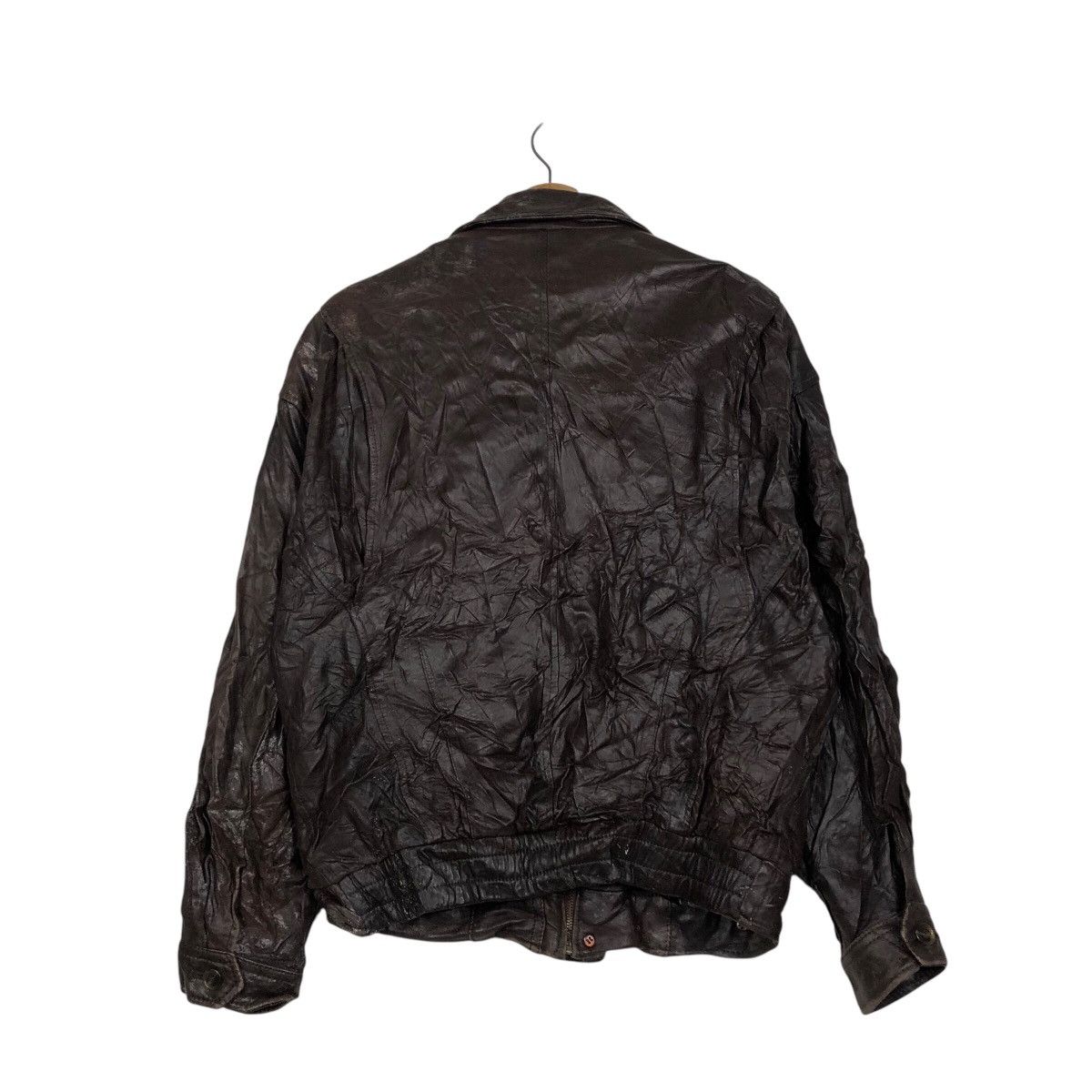 Japanese Brand 📌Vintage Leather Jacket Intermezzo Blanket Issey Miyake Size US L / EU 52-54 / 3 - 9 Thumbnail