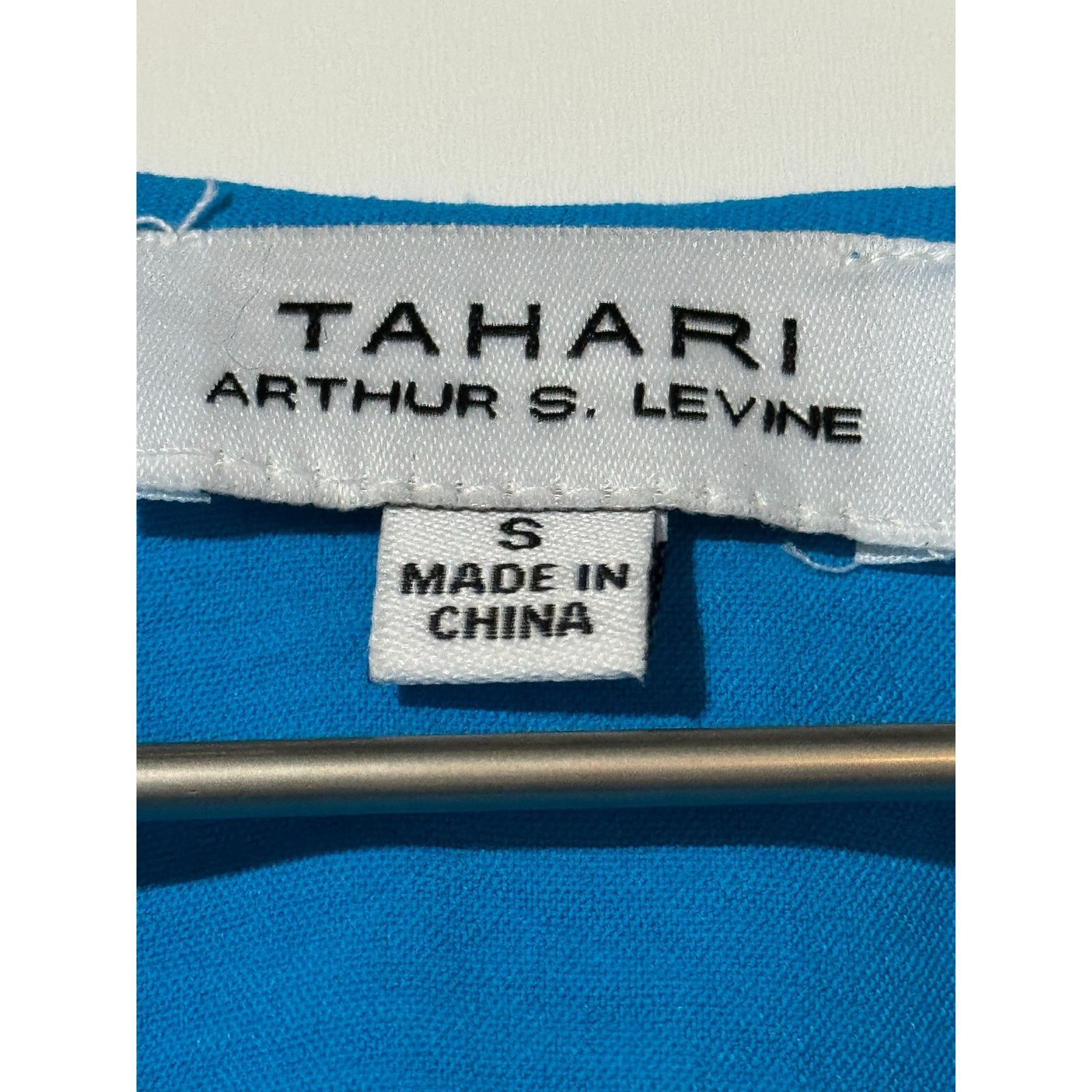 Elie Tahari Tahari Arthur S. Levine V-Neck A-Line Dress Blue Small Size S / US 4 / IT 40 - 5 Thumbnail