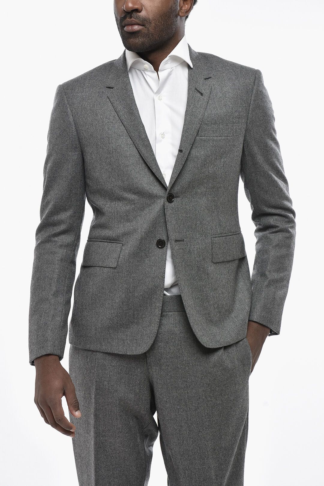 Thom Browne og1mm0426 3-Button Wool Suit in Grey Size US M / EU 48-50 / 2 - 2 Thumbnail