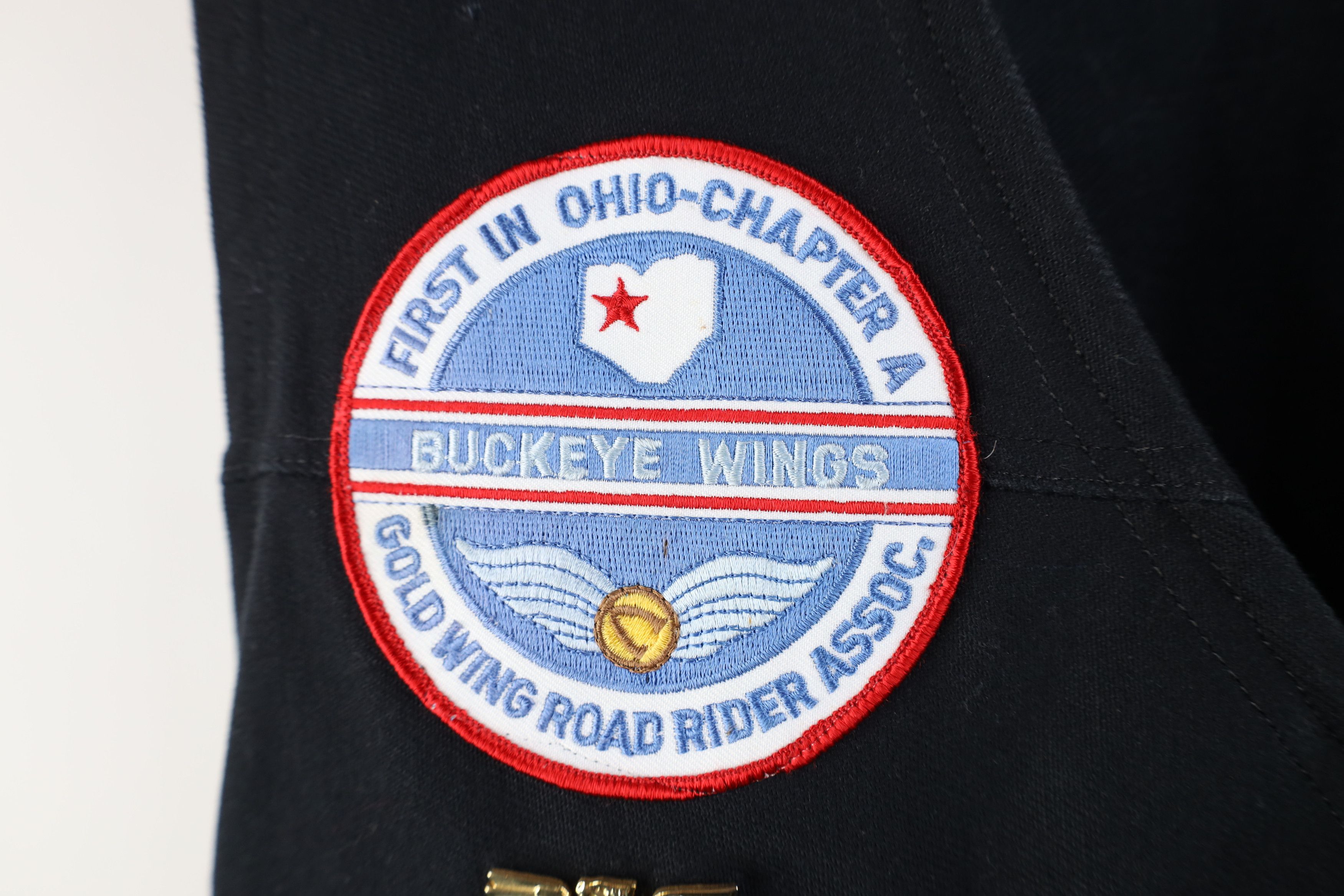 Vintage Vintage Wings GWRRA Button Motorcycle Vest Jacket Black Size US XL / EU 56 / 4 - 10 Thumbnail