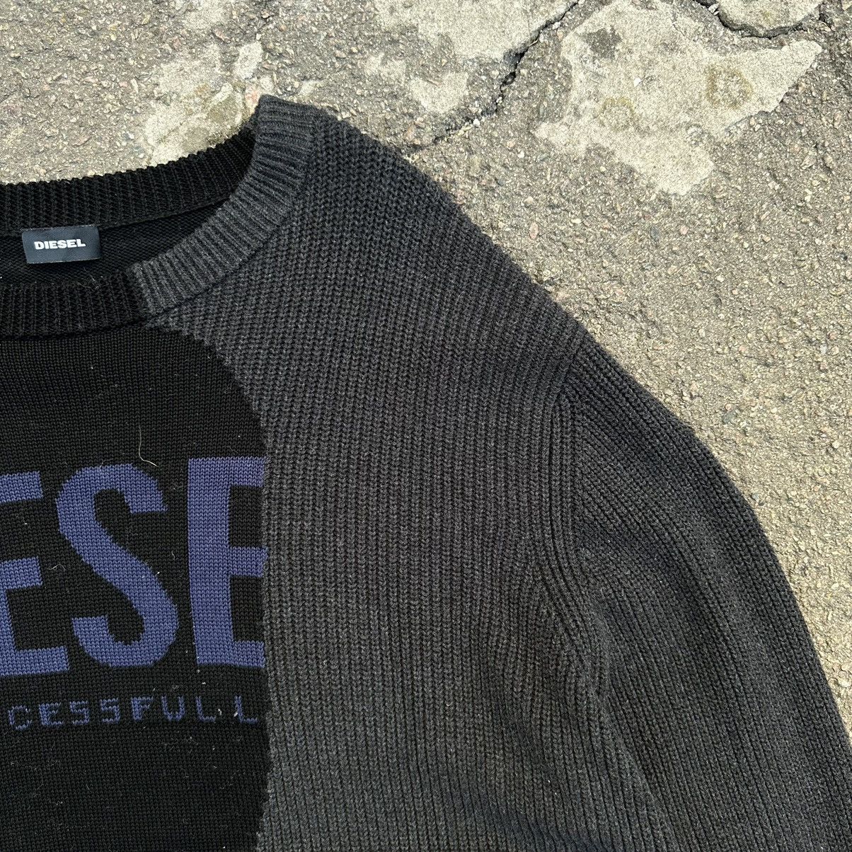 Diesel Luxury Diesel Sweater Knitsweater 90s Y2K Big Logo Custom Size US XL / EU 56 / 4 - 4 Thumbnail
